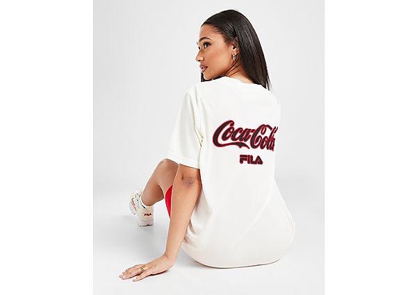 Fila x Coca-Cola Back Logo Baseball Top - Only at JD - White - Womens, White