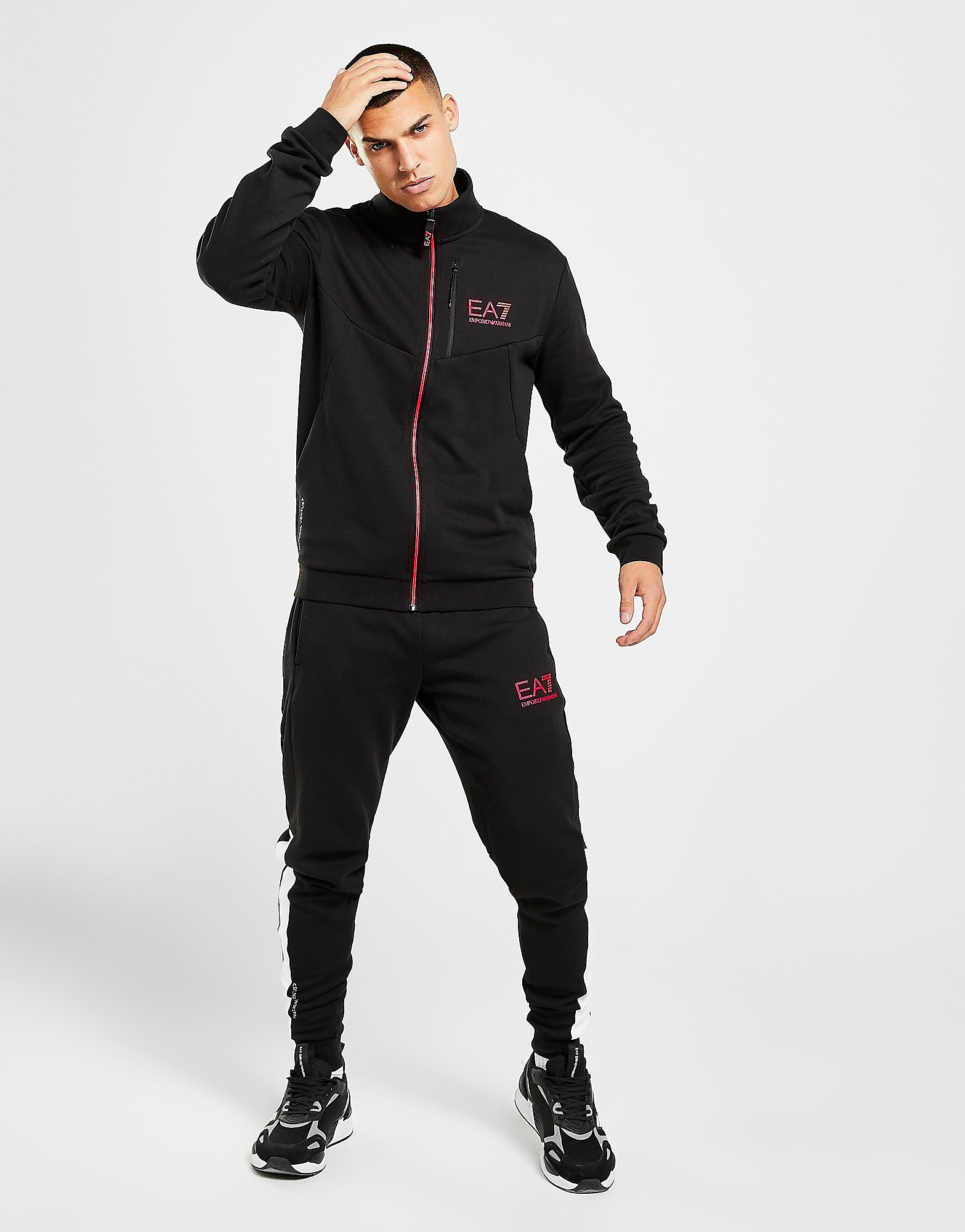 

Emporio Armani EA7 Ventus7 Cut & Sew Tracksuit - Black - Mens, Black