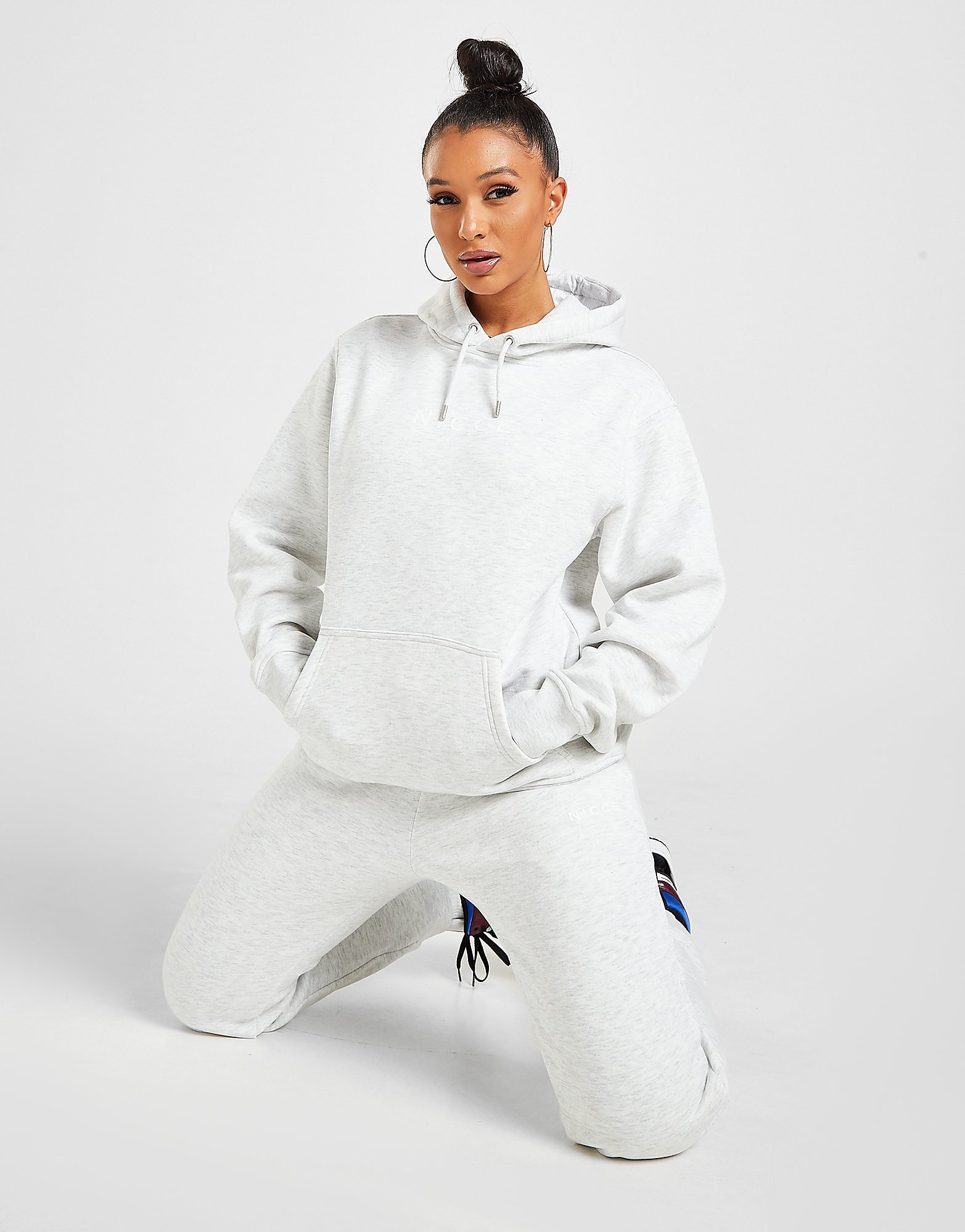 

Nicce Logo Fleece Joggers - Grey - Womens, Grey