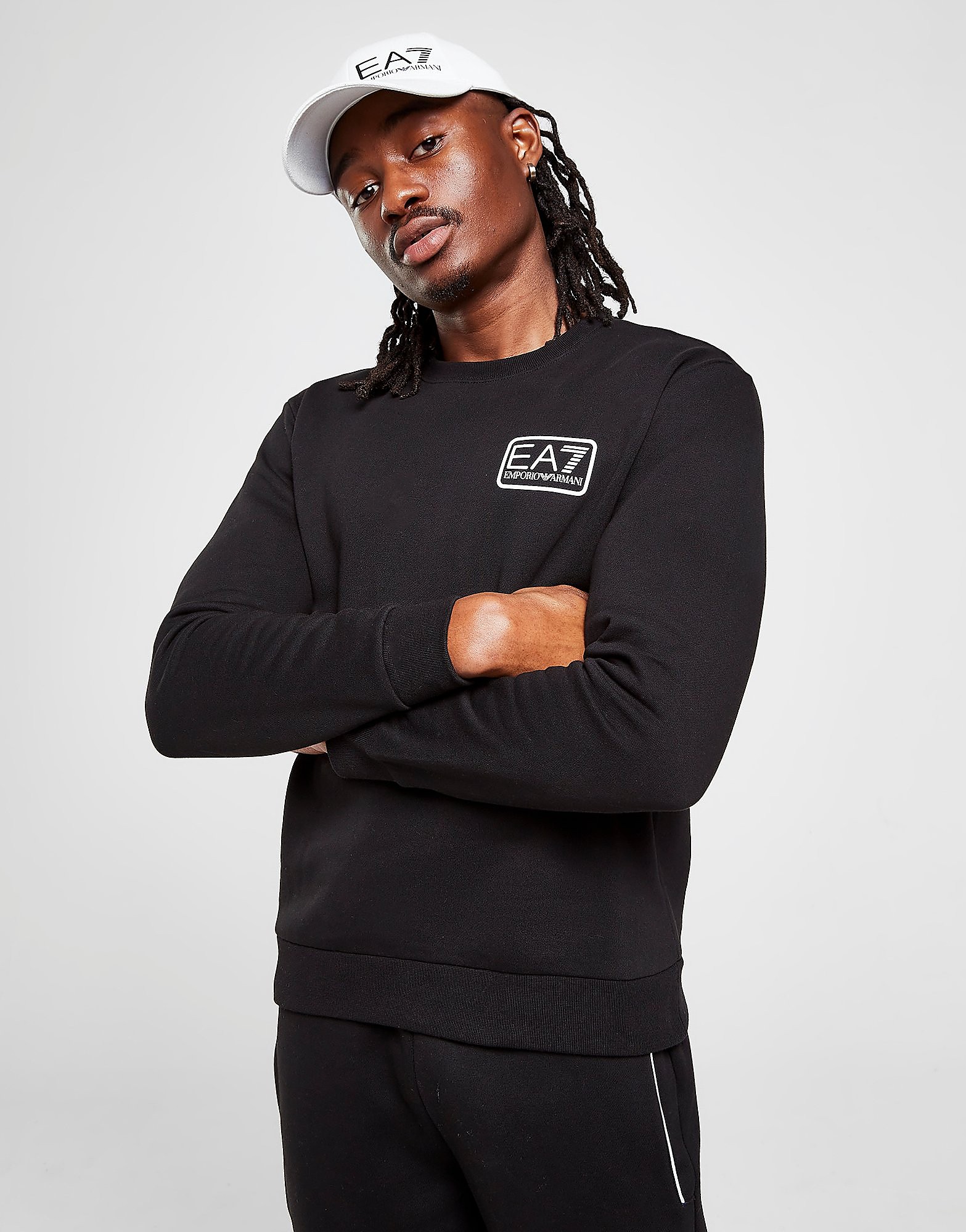 

Emporio Armani EA7 Core Box Crew Sweatshirt - Black - Mens, Black
