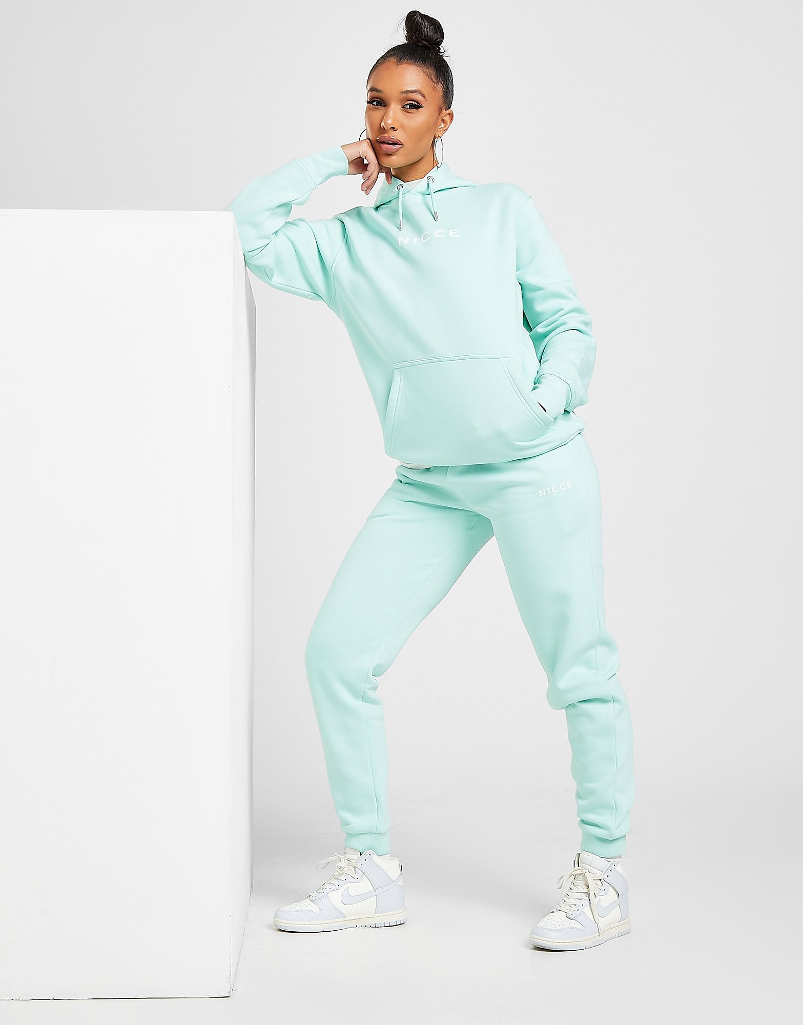 

Nicce Logo Fleece Joggers - Green - Womens, Green