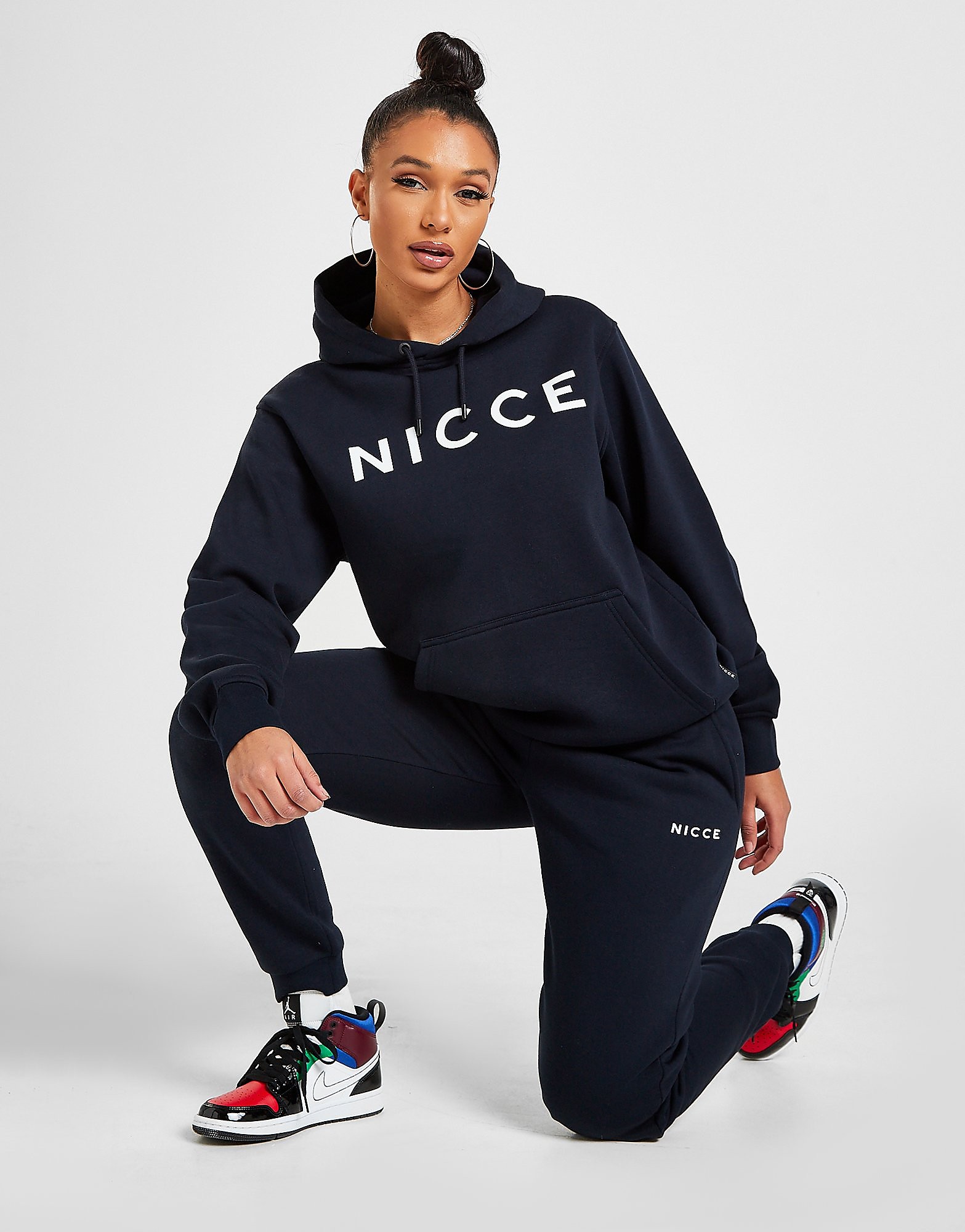 

Nicce Logo Fleece Joggers - Navy - Womens, Navy