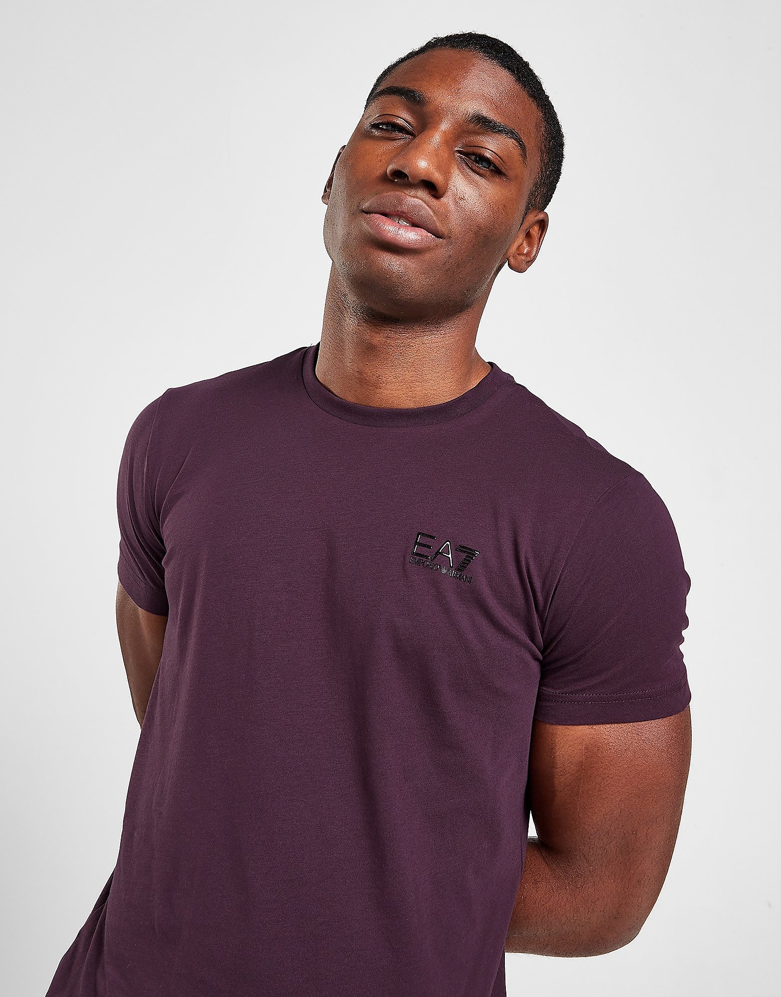 

Emporio Armani EA7 Core Short Sleeve T-Shirt - Purple - Mens, Purple