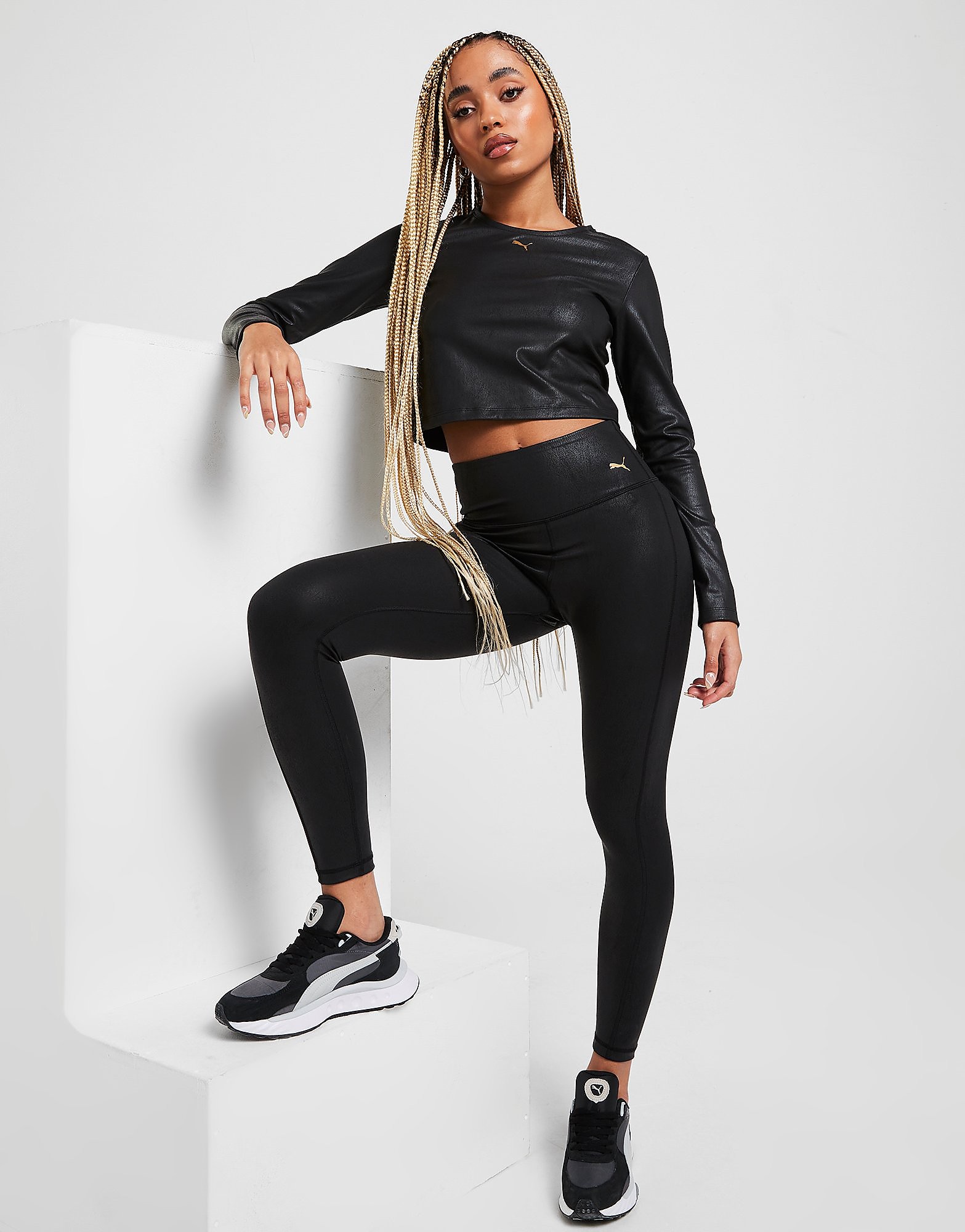 

Puma Moto Training Tights - Black - Womens, Black