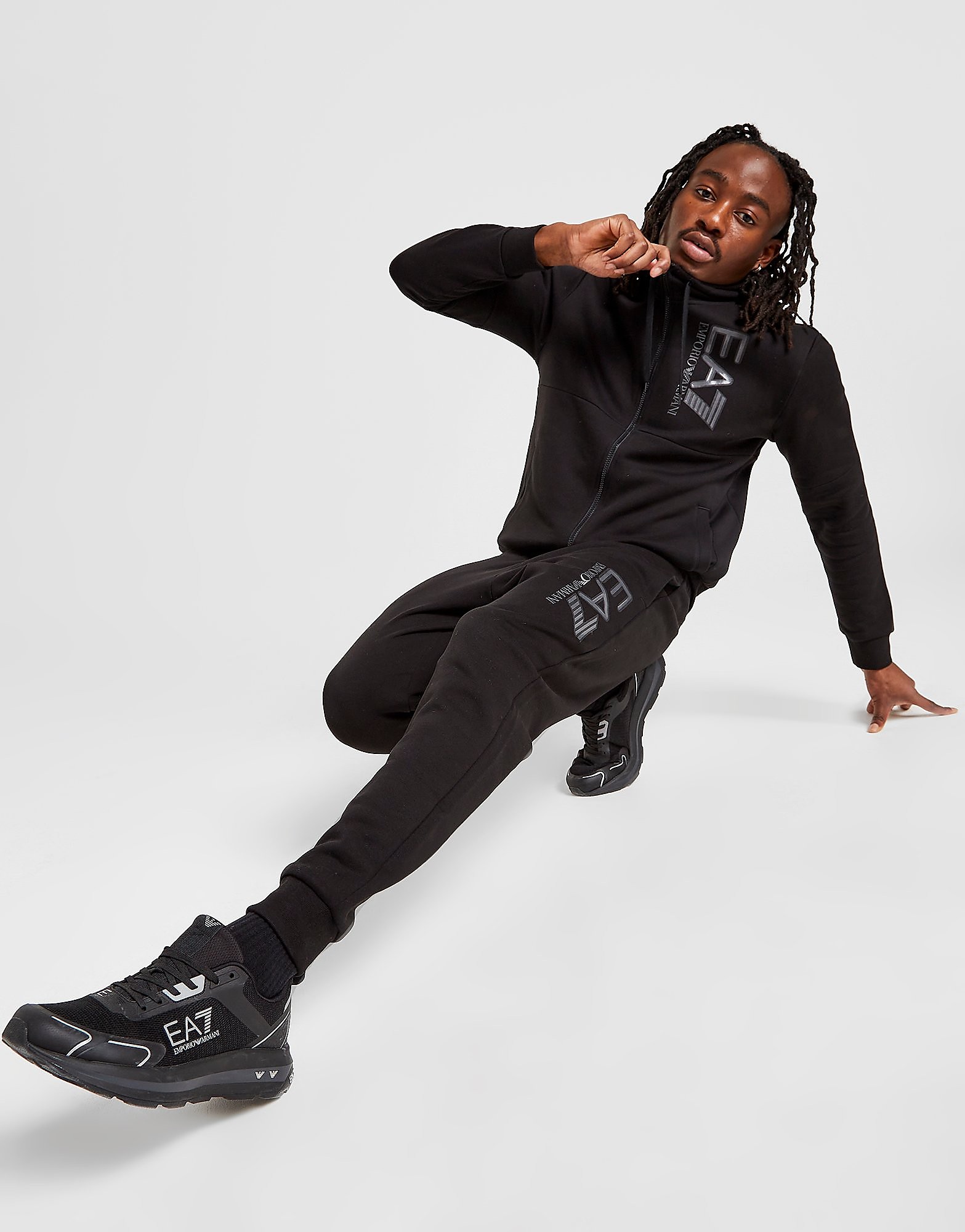

Emporio Armani EA7 Visibility Full Zip Tracksuit - Only at JD - Black - Mens, Black