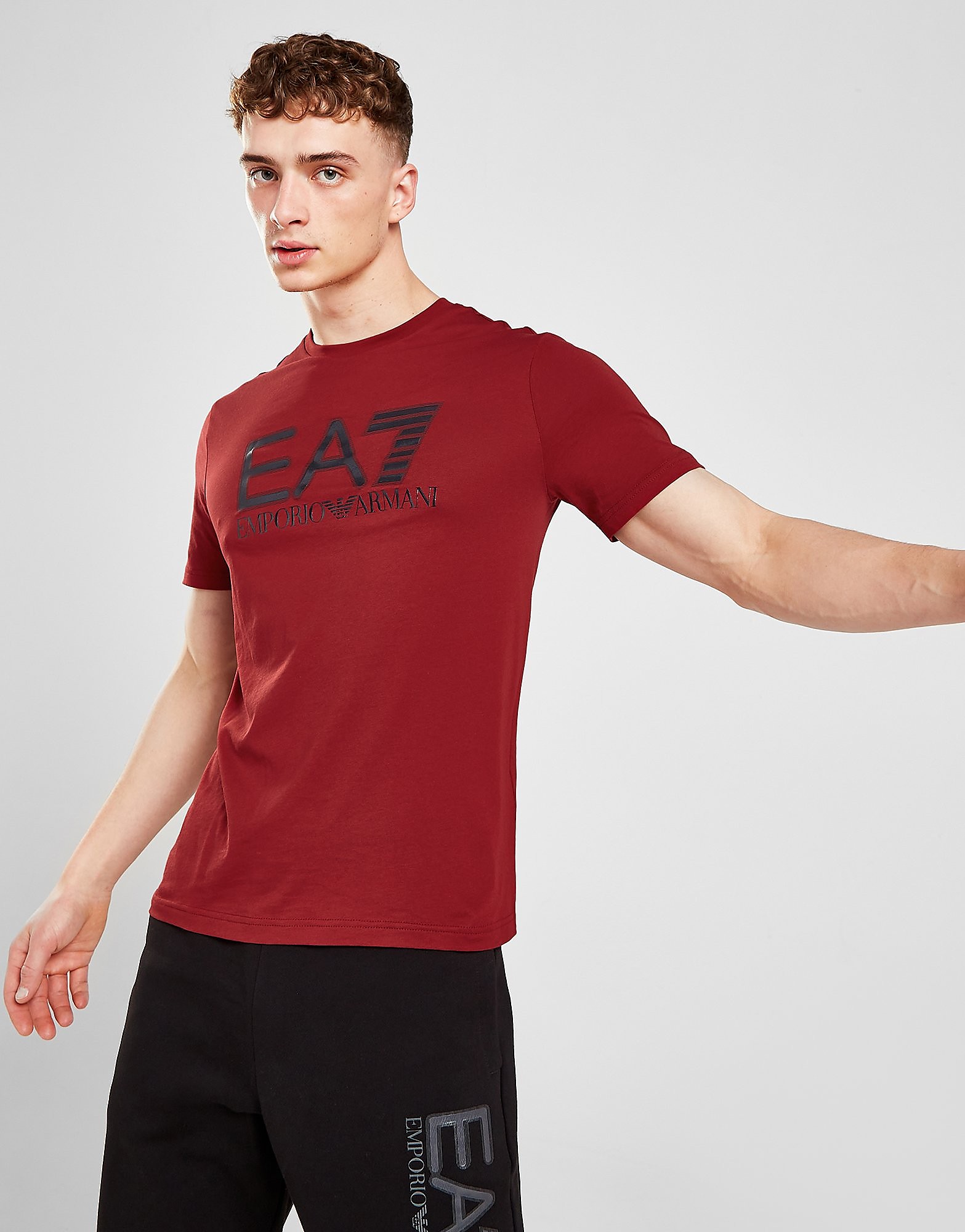 

Emporio Armani EA7 Visibility Logo T-Shirt - Red - Mens, Red
