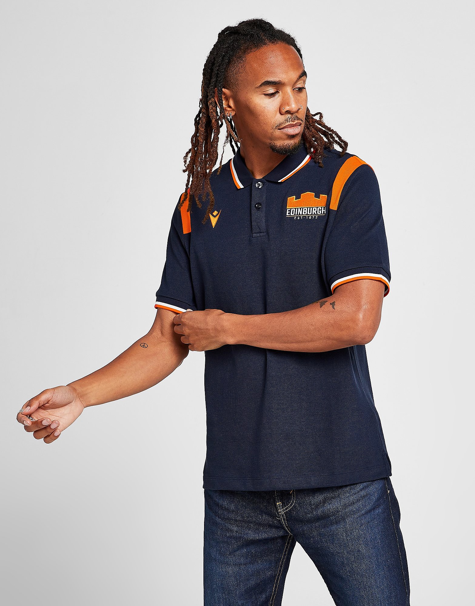 

Macron Edinburgh Rugby 2021/22 Travel Polo Shirt - Blue - Mens, Blue