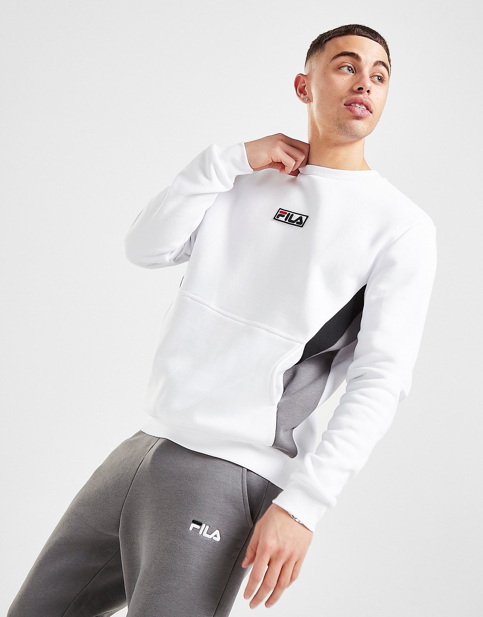 

Fila Morgan Crew Sweatshirt - Only at JD - White - Mens, White