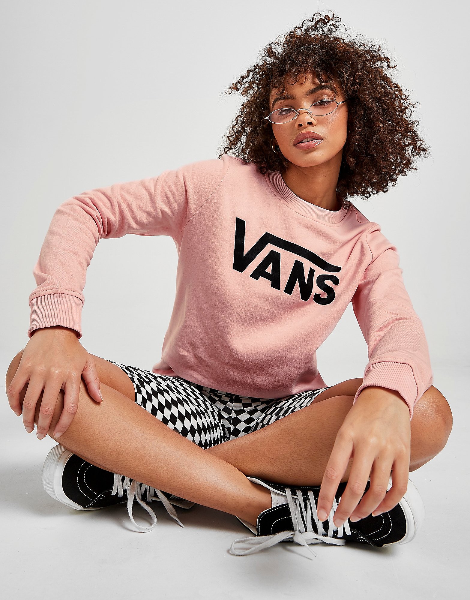 

Vans Flying V Crew Sweatshirt - Pink - Womens, Pink