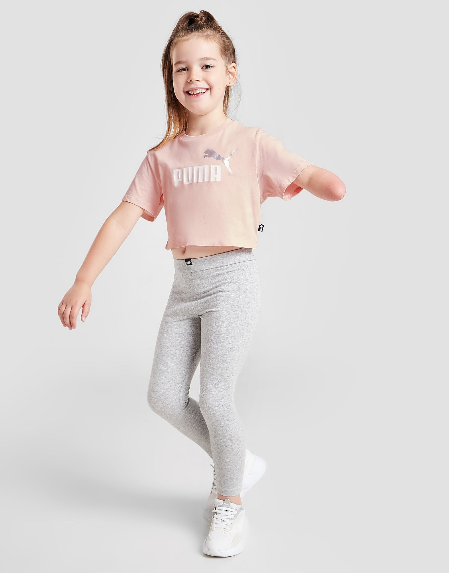 

Puma Girls' Essential Crop T-Shirt Children - Only at JD - Pink - Kids, Pink