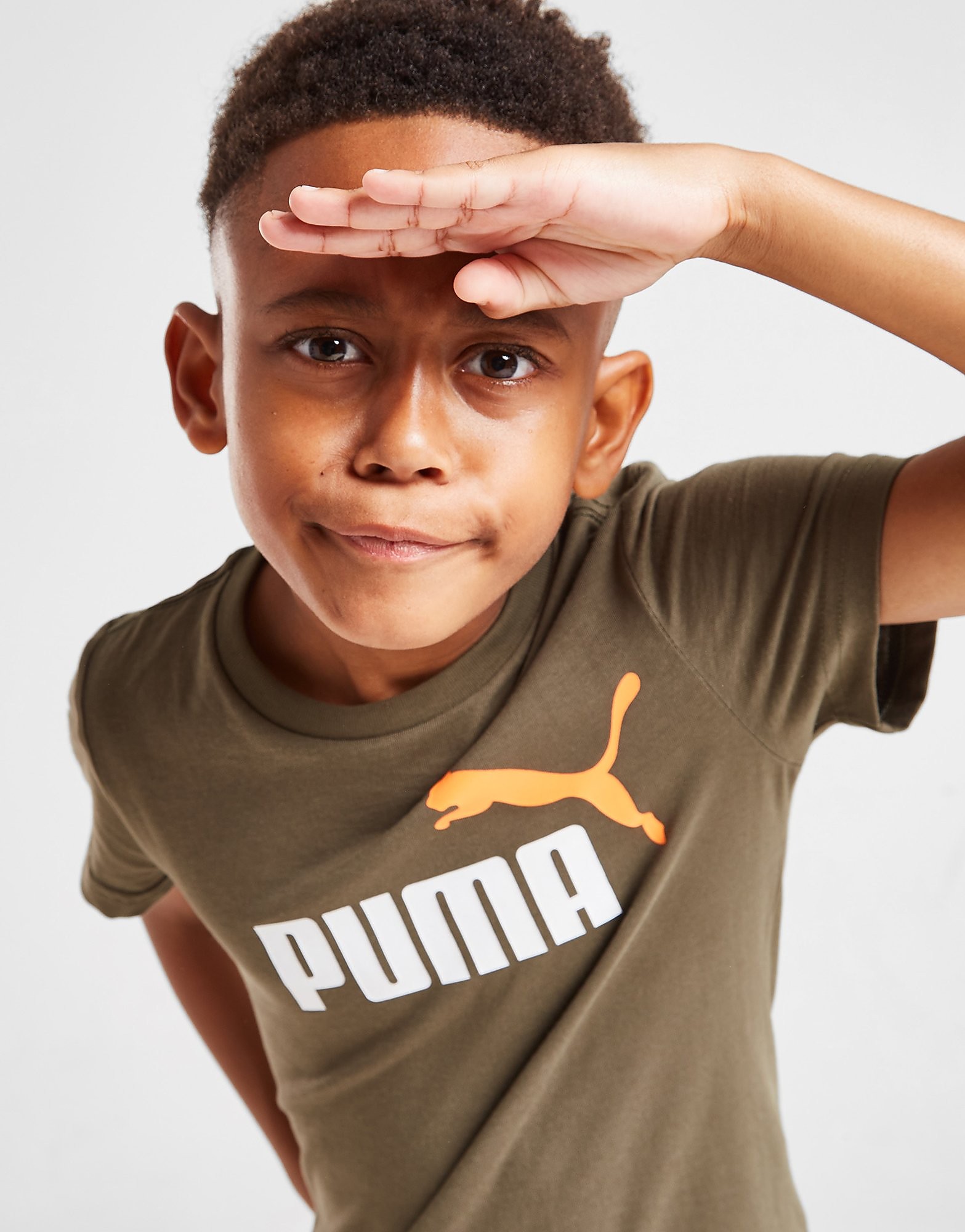 

Puma Essential Large Logo T-Shirt Children - Only at JD - Green - Kids, Green