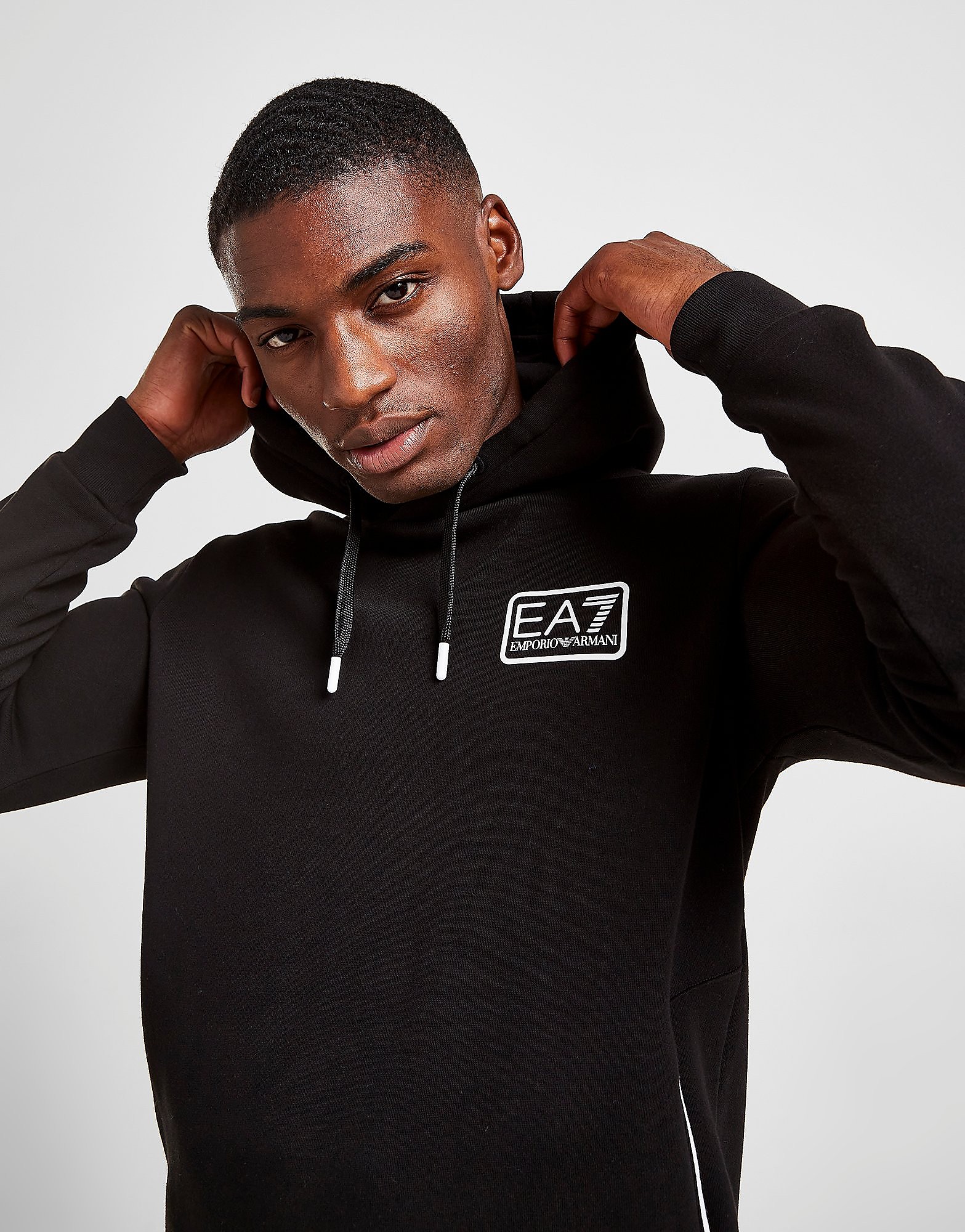 

Emporio Armani EA7 Core Box Hoodie - Black - Mens, Black