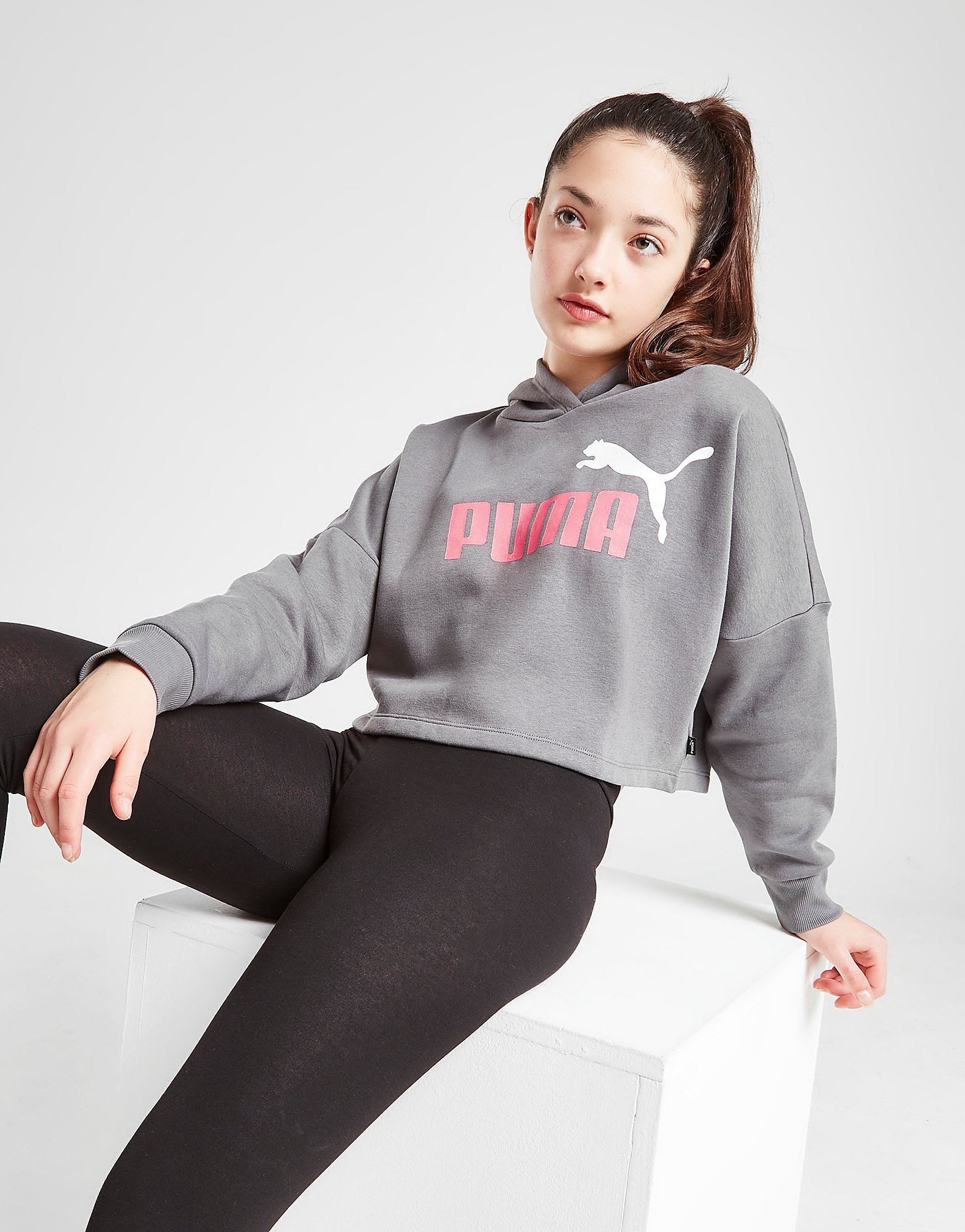 

Puma Girls' Core Crop Hoodie Junior - Only at JD - Grey - Kids, Grey