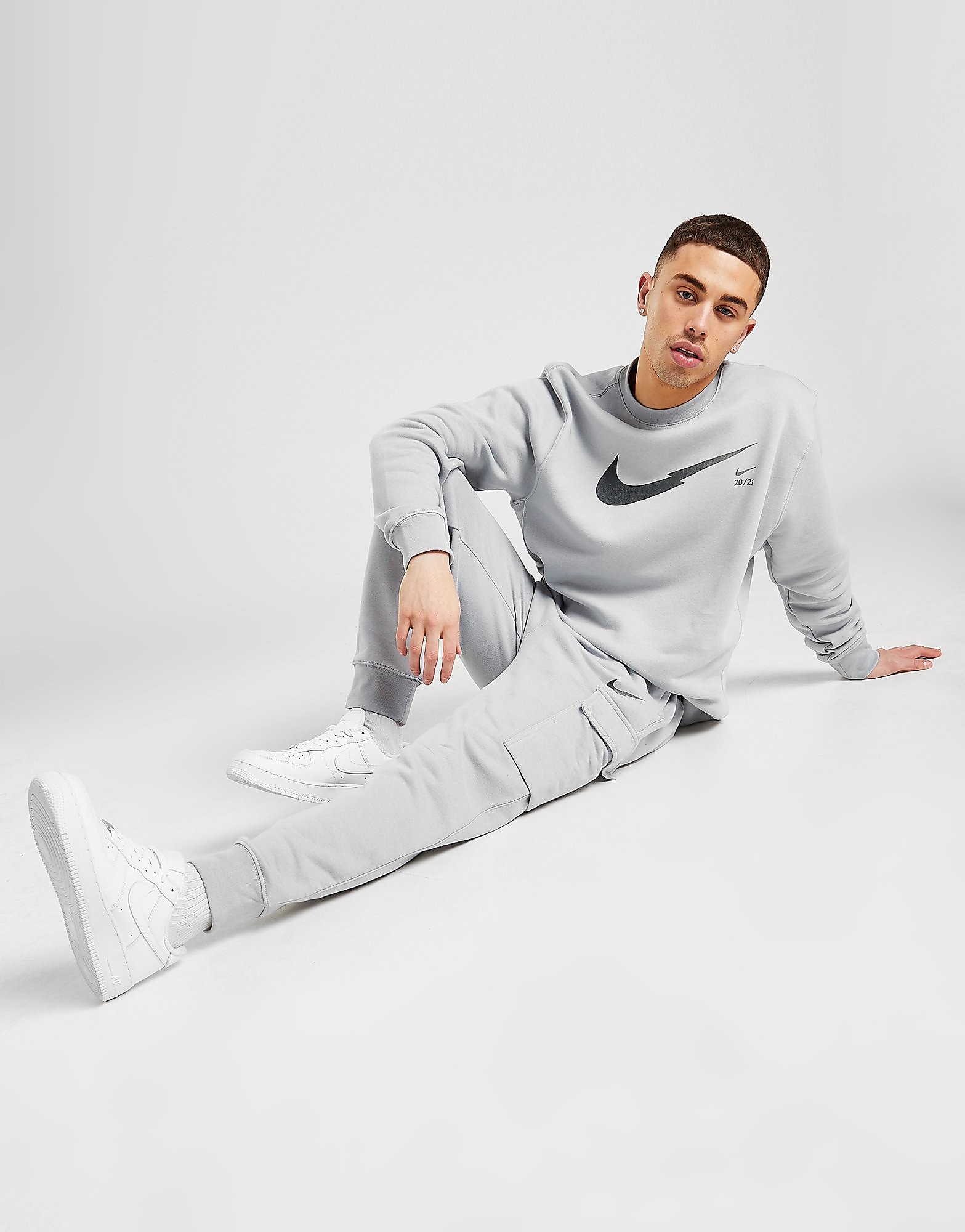 

Nike Zig Zag Swoosh Cargo Joggers - Grey - Mens, Grey
