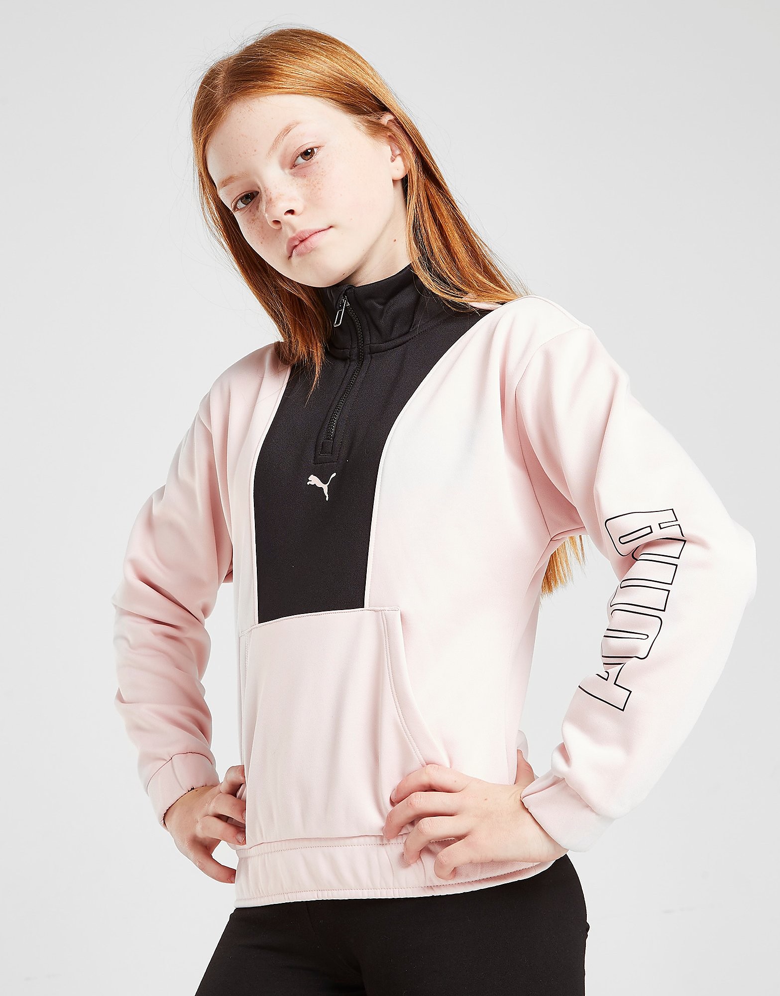 

Puma Girls' Fitness Runtrain 1/4 Zip Track Top Junior - Pink - Kids, Pink