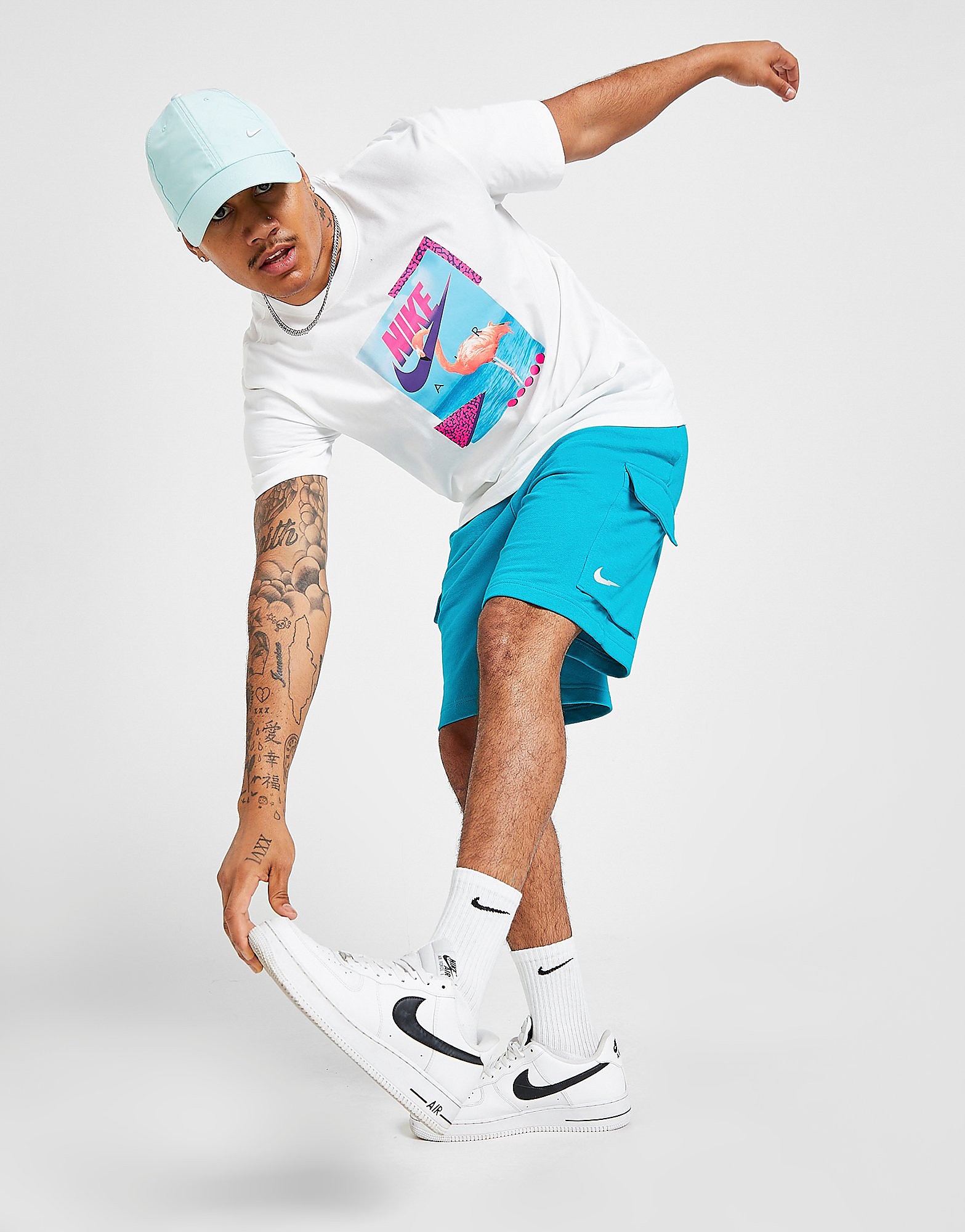

Nike Zig Zag Swoosh Cargo Shorts - Blue - Mens, Blue