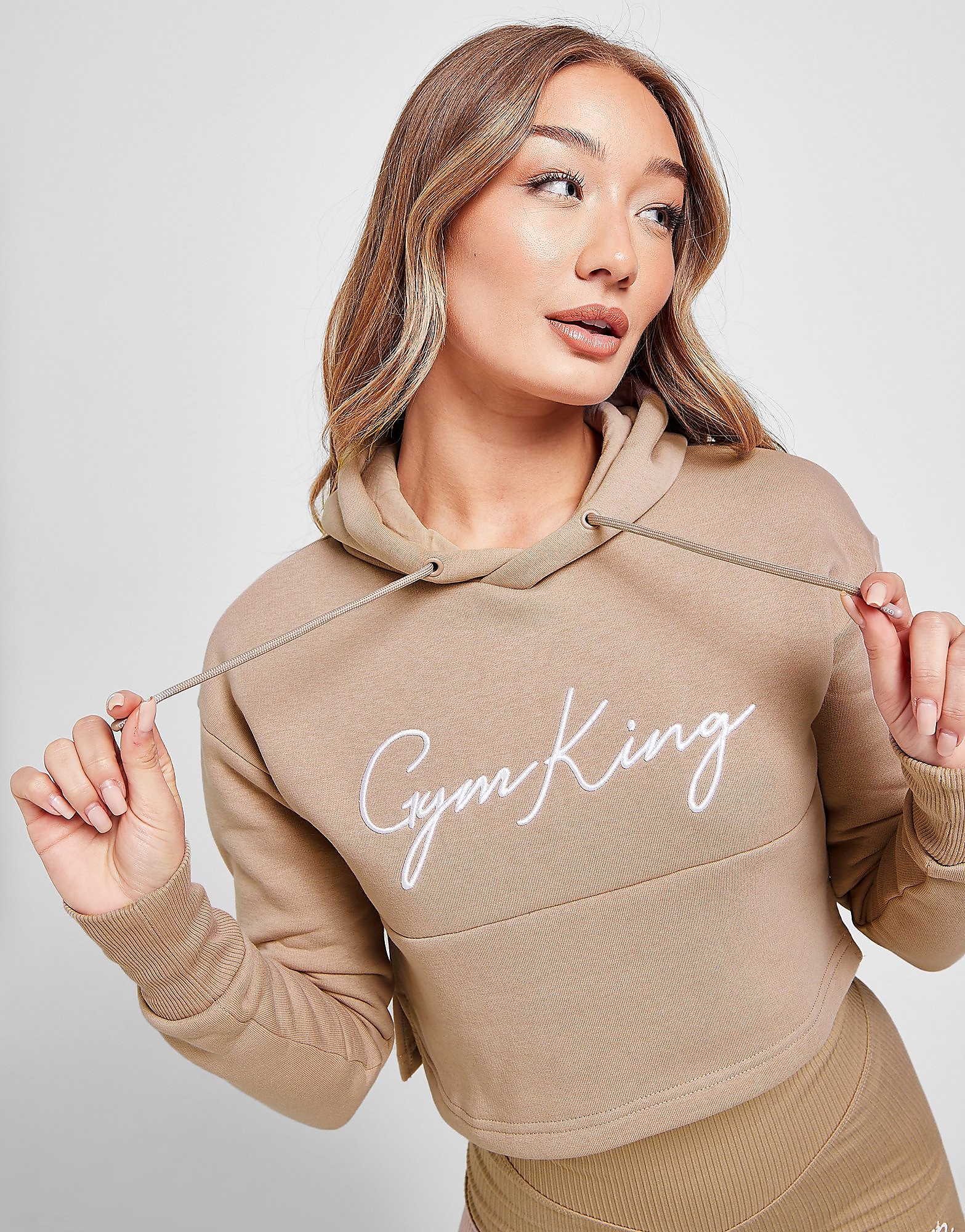 

Gym King Sky Crop Logo Hoodie - Only at JD - Brown - Womens, Brown