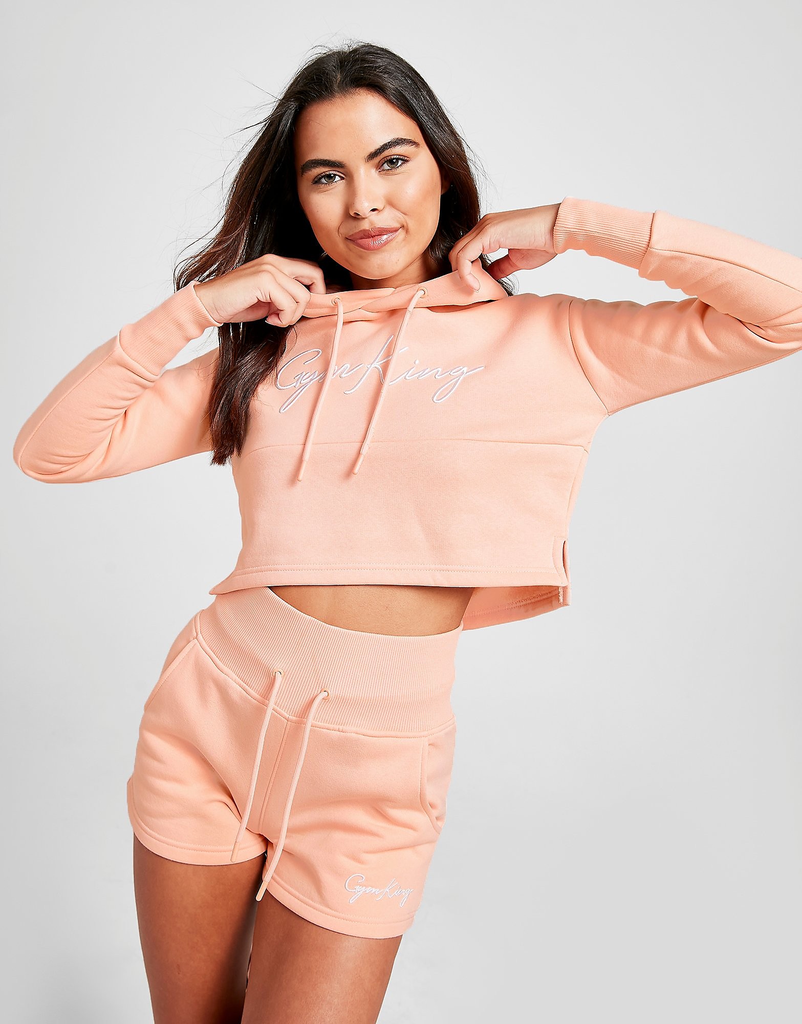 

Gym King Sky Crop Logo Hoodie - Orange - Womens, Orange