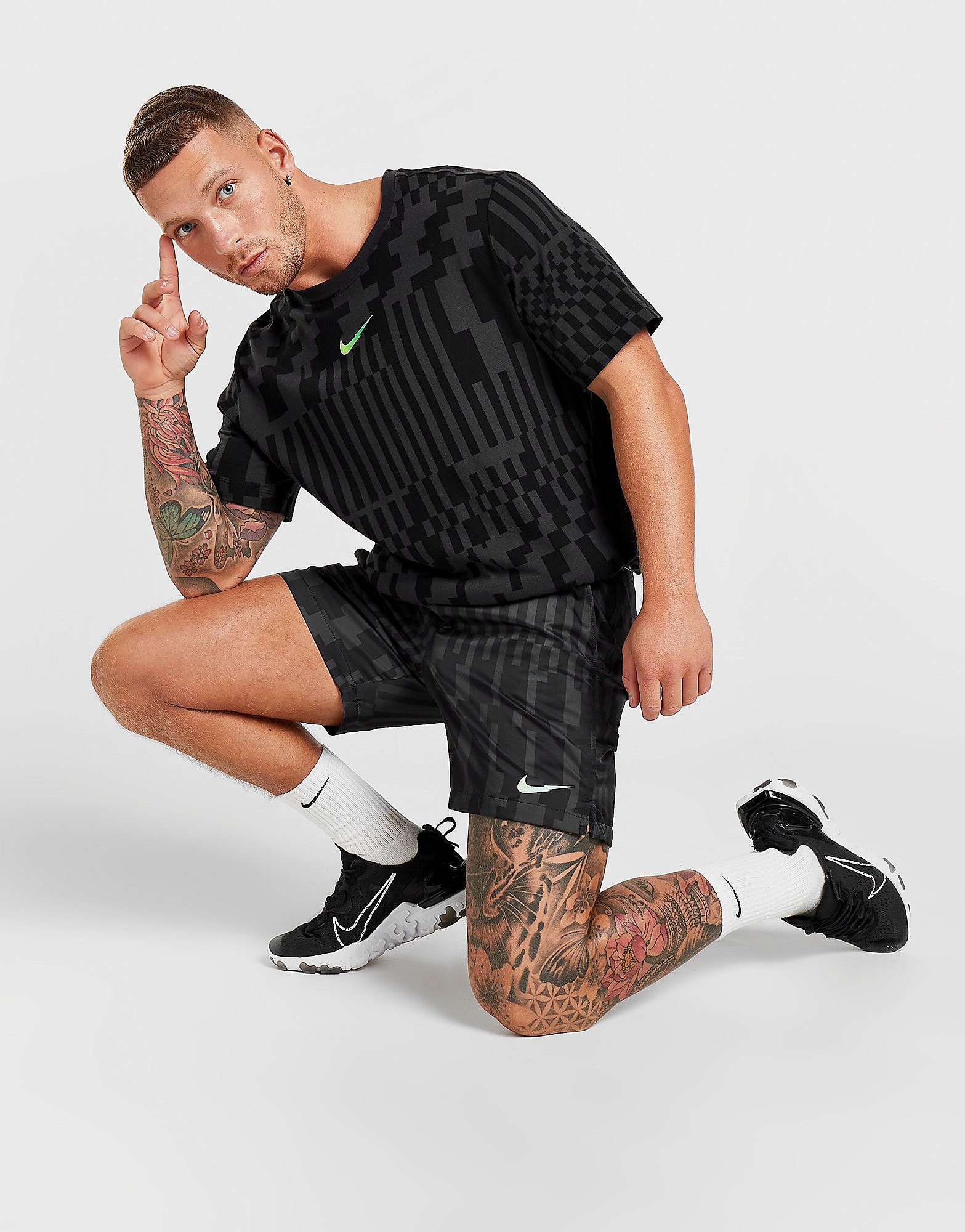 

Nike Zig All Over Print Flow Shorts - Black - Mens, Black