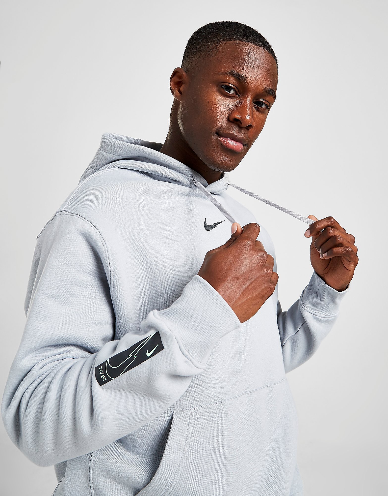 

Nike Zig Zag Swoosh Hoodie - Grey - Mens, Grey