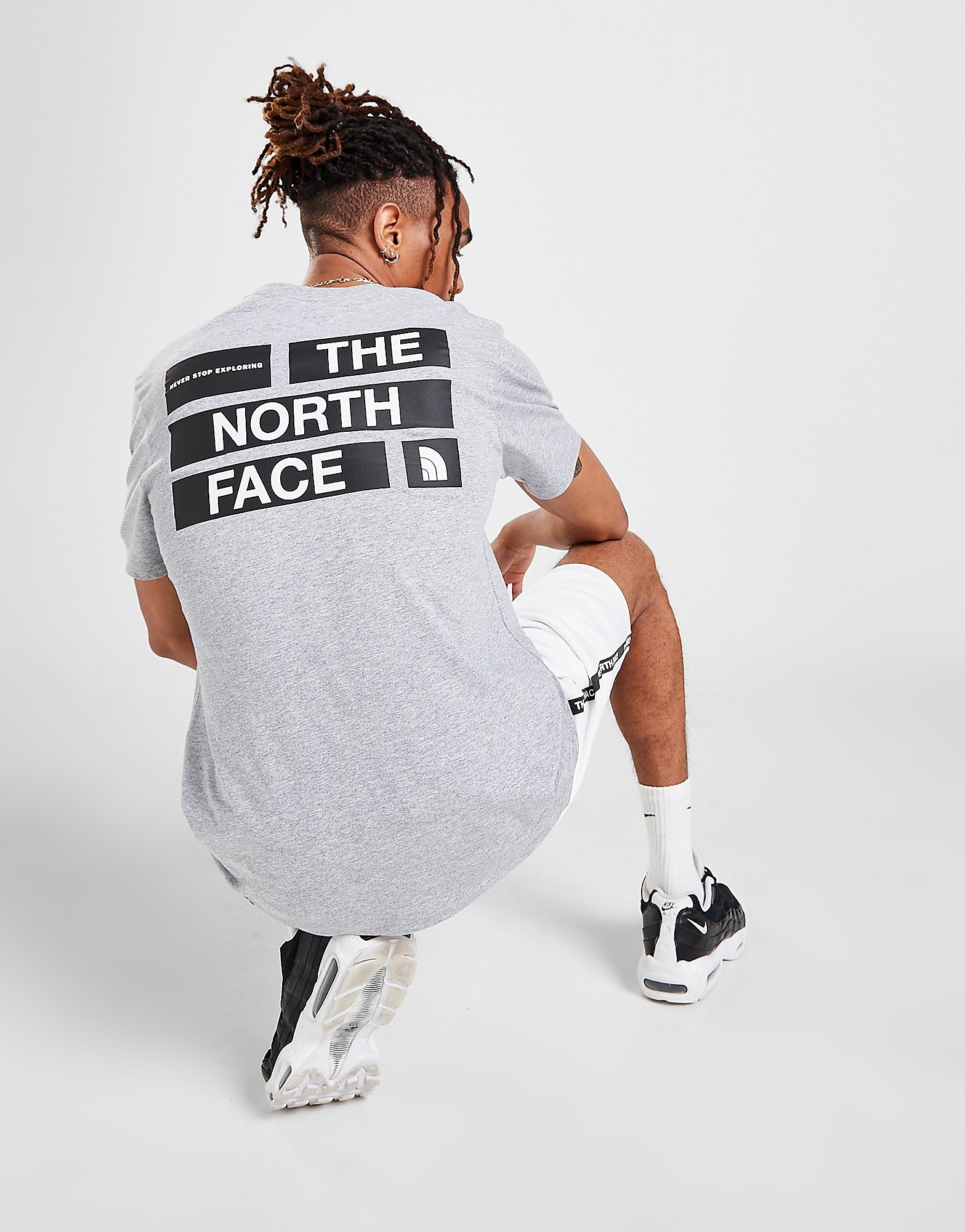 

The North Face Never Stop Exploring Back T-Shirt - Grey - Mens, Grey