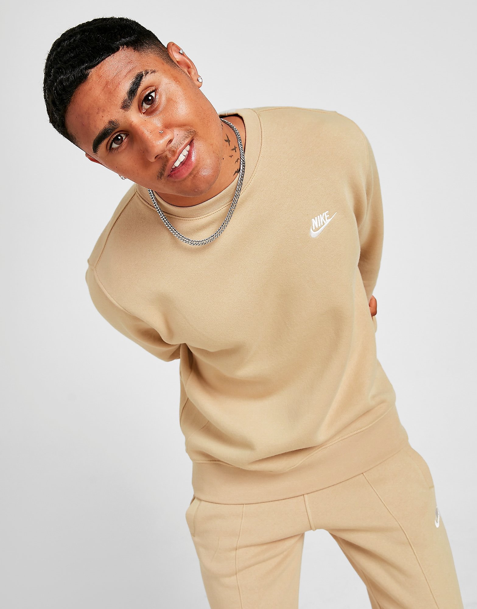 

Nike Club Crew Sweatshirt - Beige - Mens, Beige