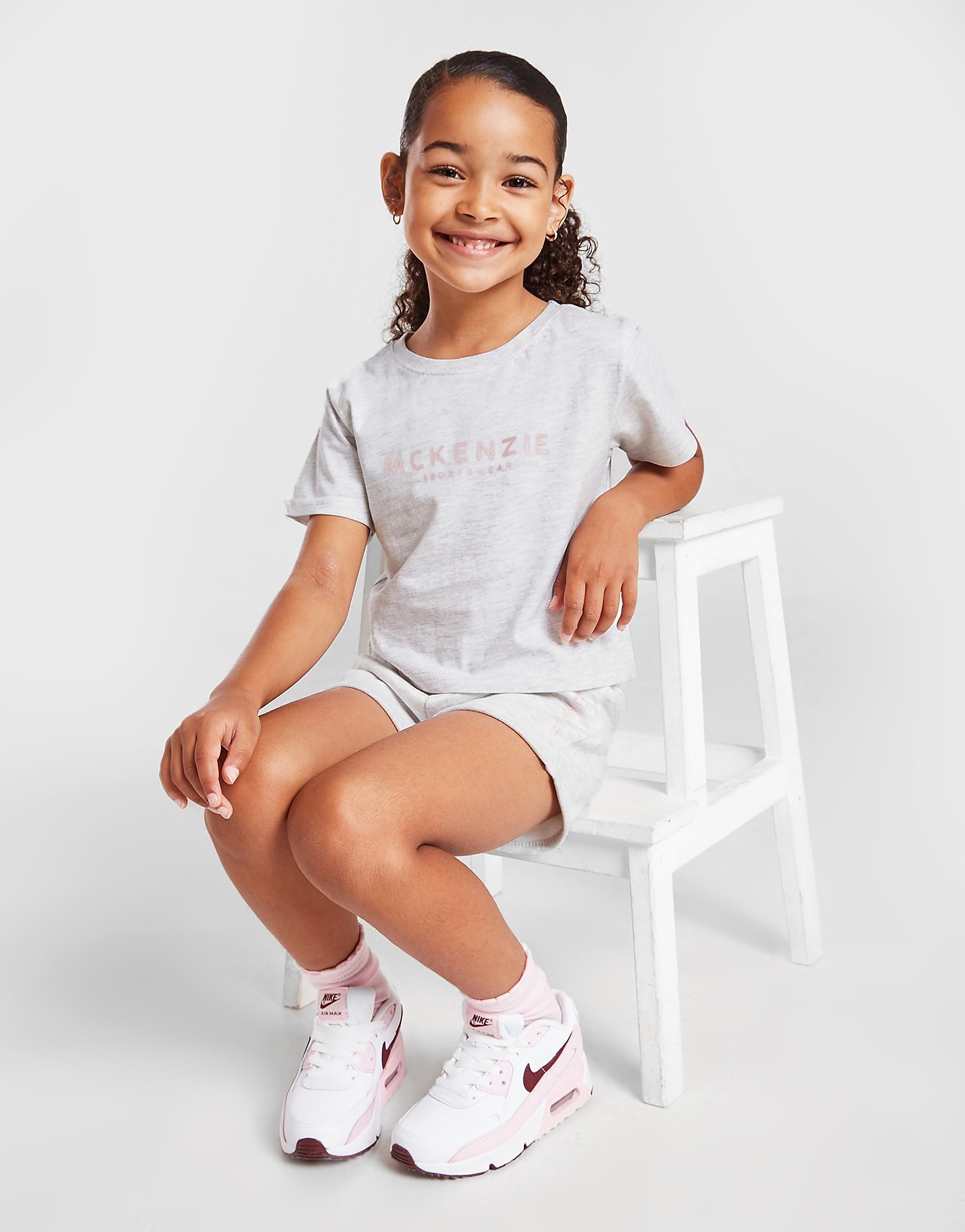 

McKenzie Girls' Mini Essential T-Shirt/Shorts Set Children - Beige - Kids, Beige