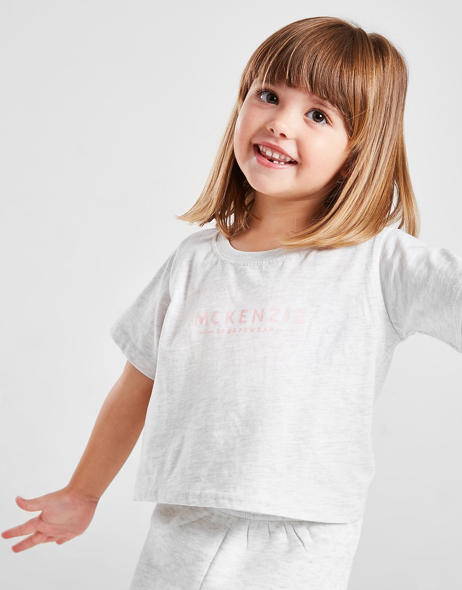 

McKenzie Girls' Micro Essential T-Shirt/Shorts Set Infant - Grey - Kids, Grey