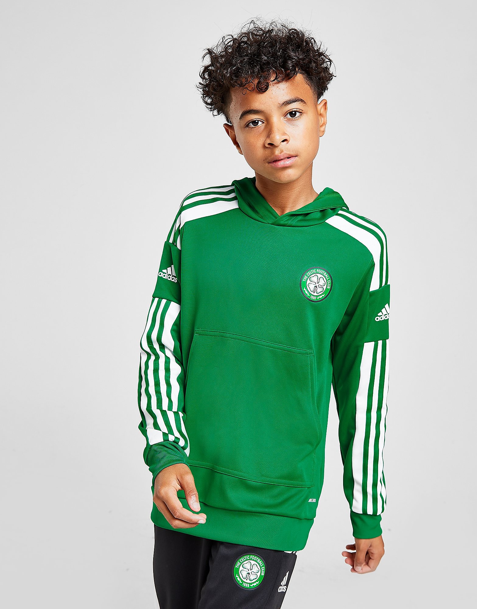 

adidas Celtic FC Squadra Hoodie Junior - Green - Kids, Green