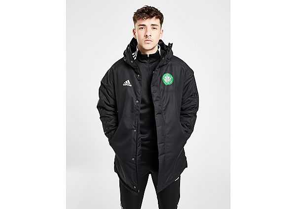 adidas Celtic FC 2021/22 Parka Jacket - Black - Mens, Black