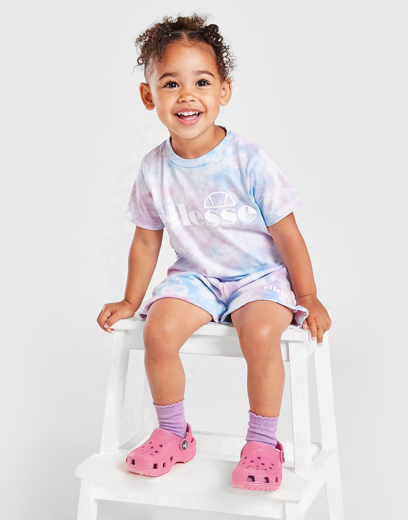 

Ellesse Azela Tie Dye T-Shirt/Shorts Set Infant - Only at JD - Pink - Kids, Pink