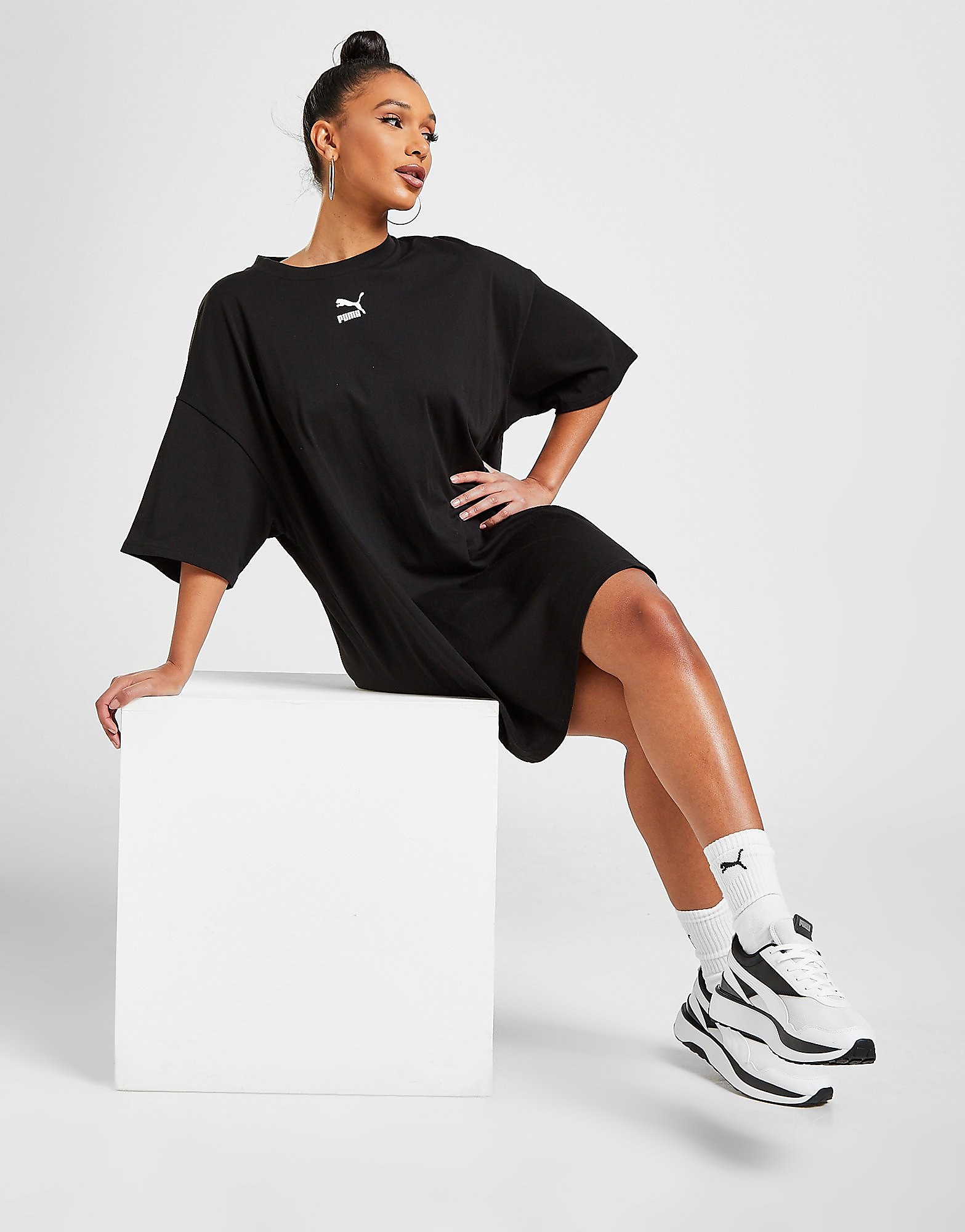 

Puma Classic T-Shirt Dress - Black - Womens, Black