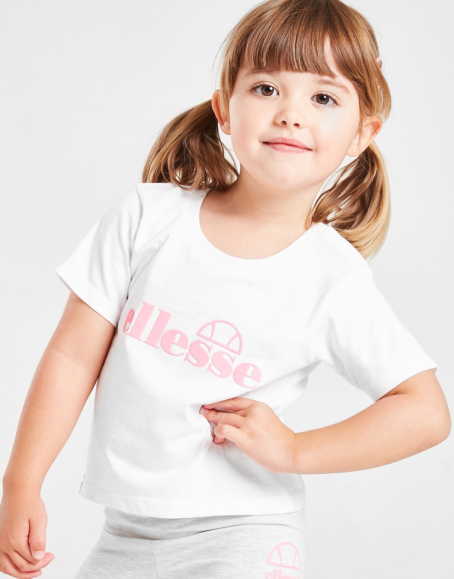 

Ellesse Girls' Virina T-Shirt/Cycle Shorts Set Infant - Only at JD - White - Kids, White
