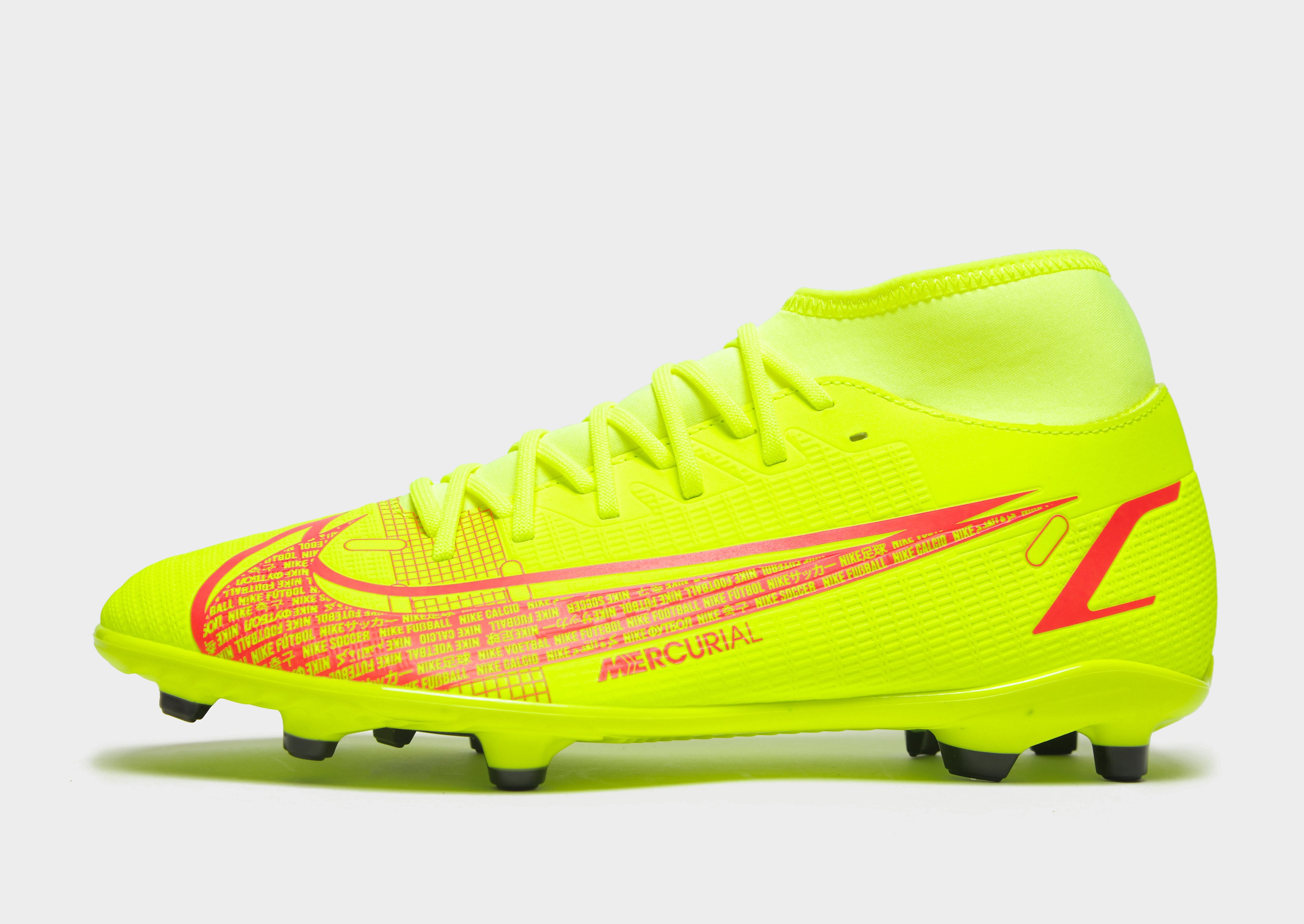 

Nike Mercurial Superfly 8 Club MG - Volt/Bright Crimson/Black - Womens, Volt/Bright Crimson/Black