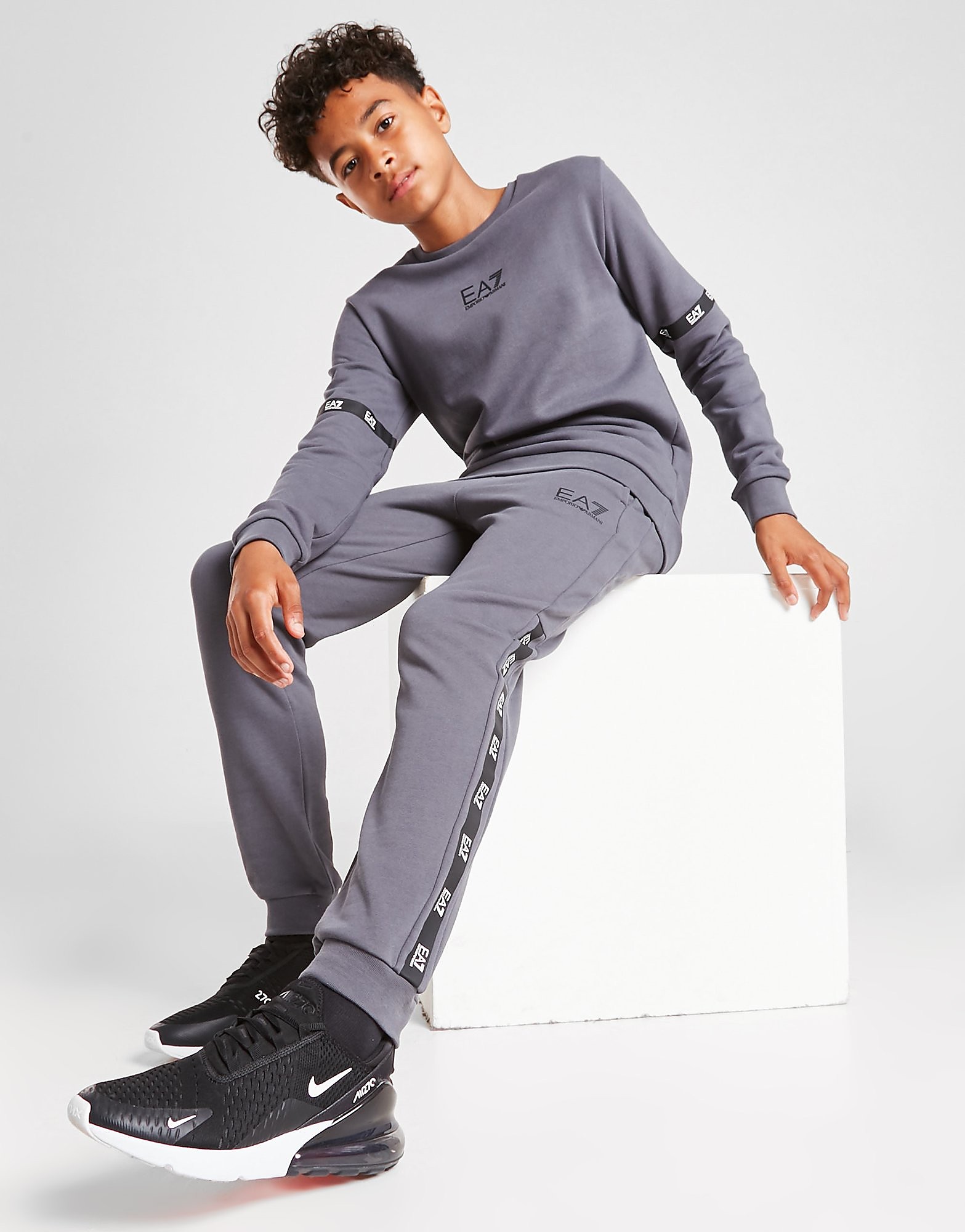 

Emporio Armani EA7 Tape Logo Joggers Junior - Grey - Kids, Grey