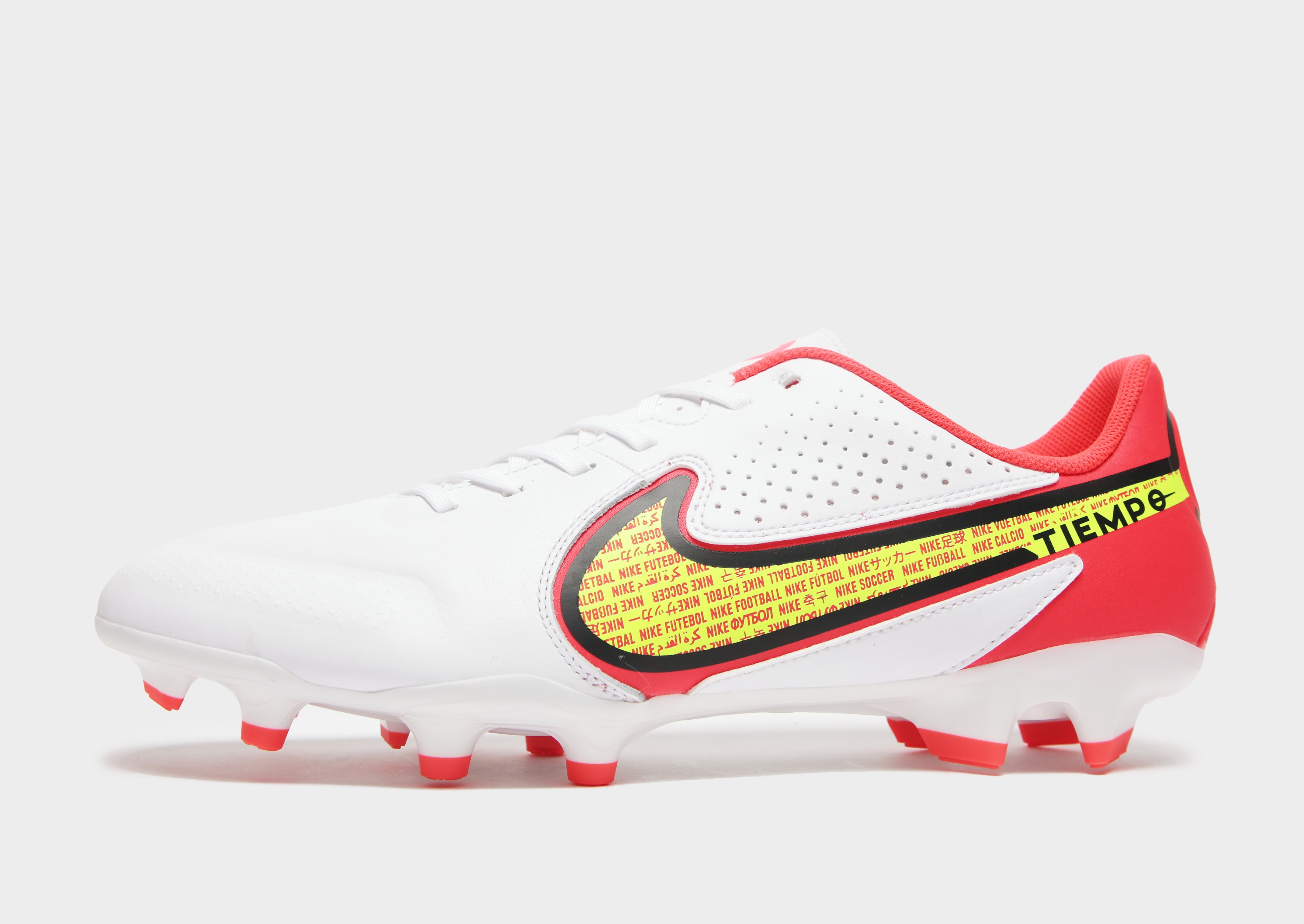 

Nike Impulse Tiempo Legend 8 Academy FG - White/Bright Crimson/Volt - Mens, White/Bright Crimson/Volt