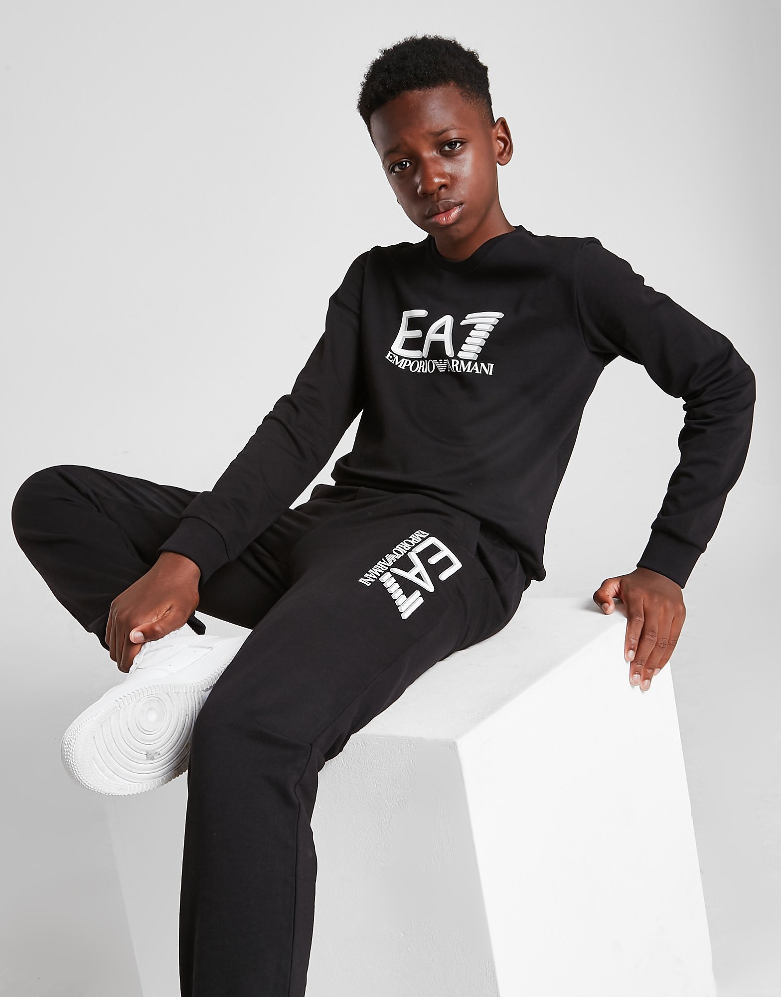 

Emporio Armani EA7 Visibility Crew Sweatshirt Junior - Black - Kids, Black