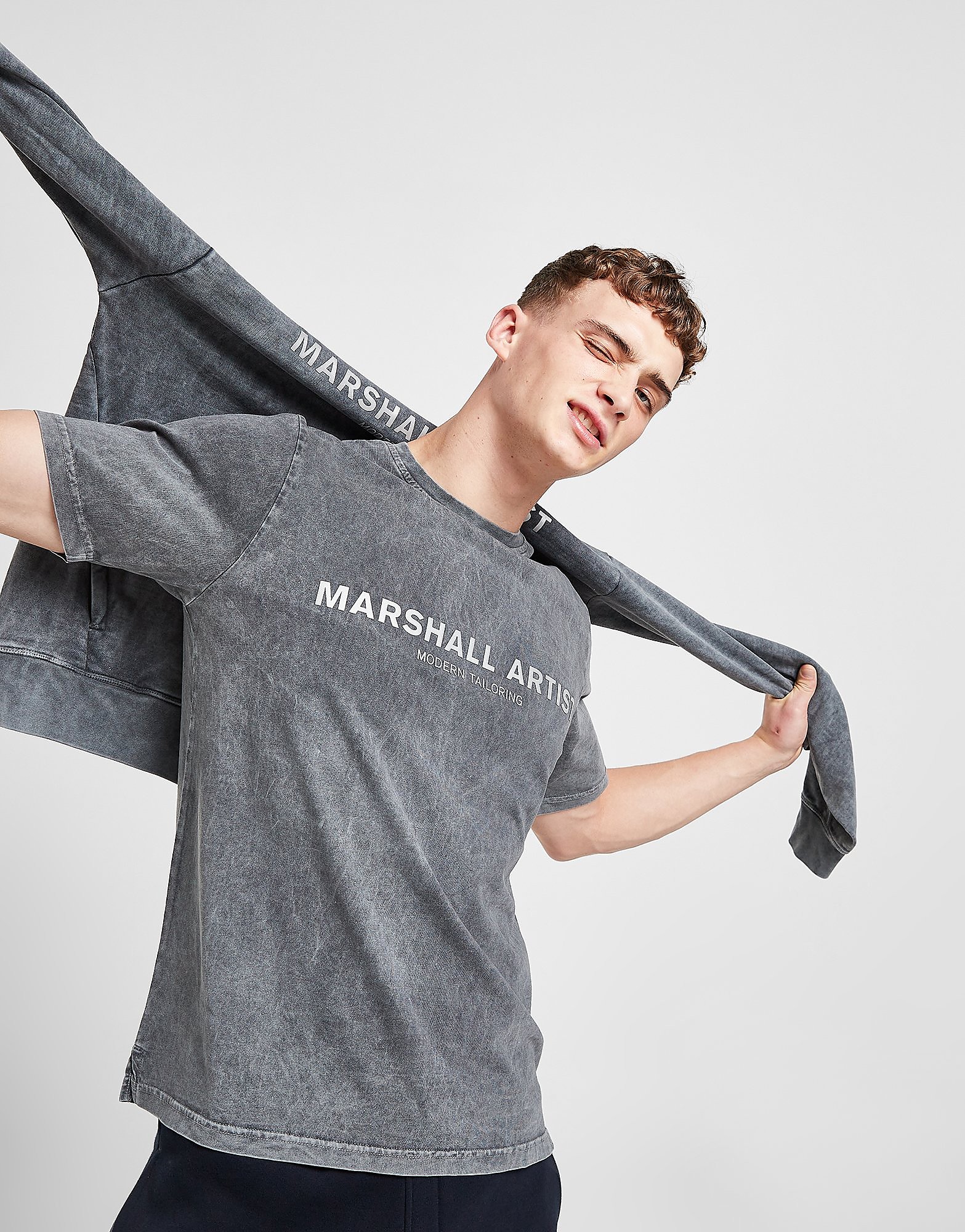 

Marshall Artist Reflective Acid T-Shirt - Grey - Mens, Grey