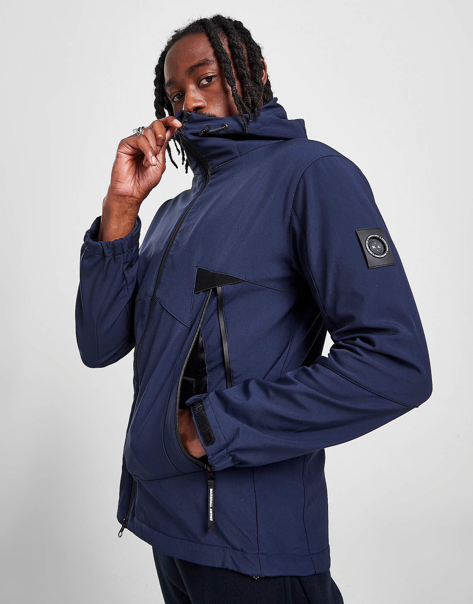 

Marshall Artist Softshell Jacket - Blue - Mens, Blue