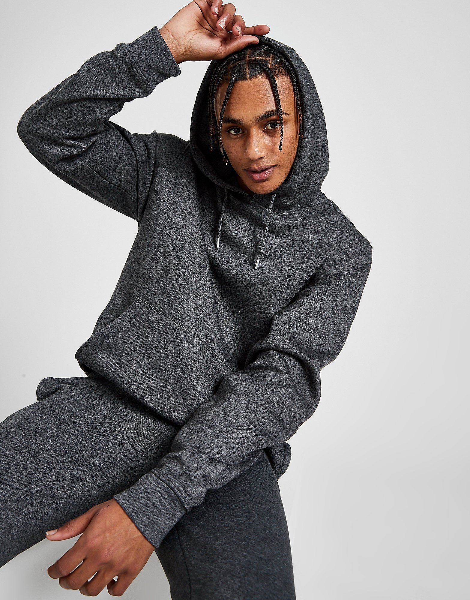 

Sustainable Essentials Grevill Overhead Hoodie - Grey - Mens, Grey