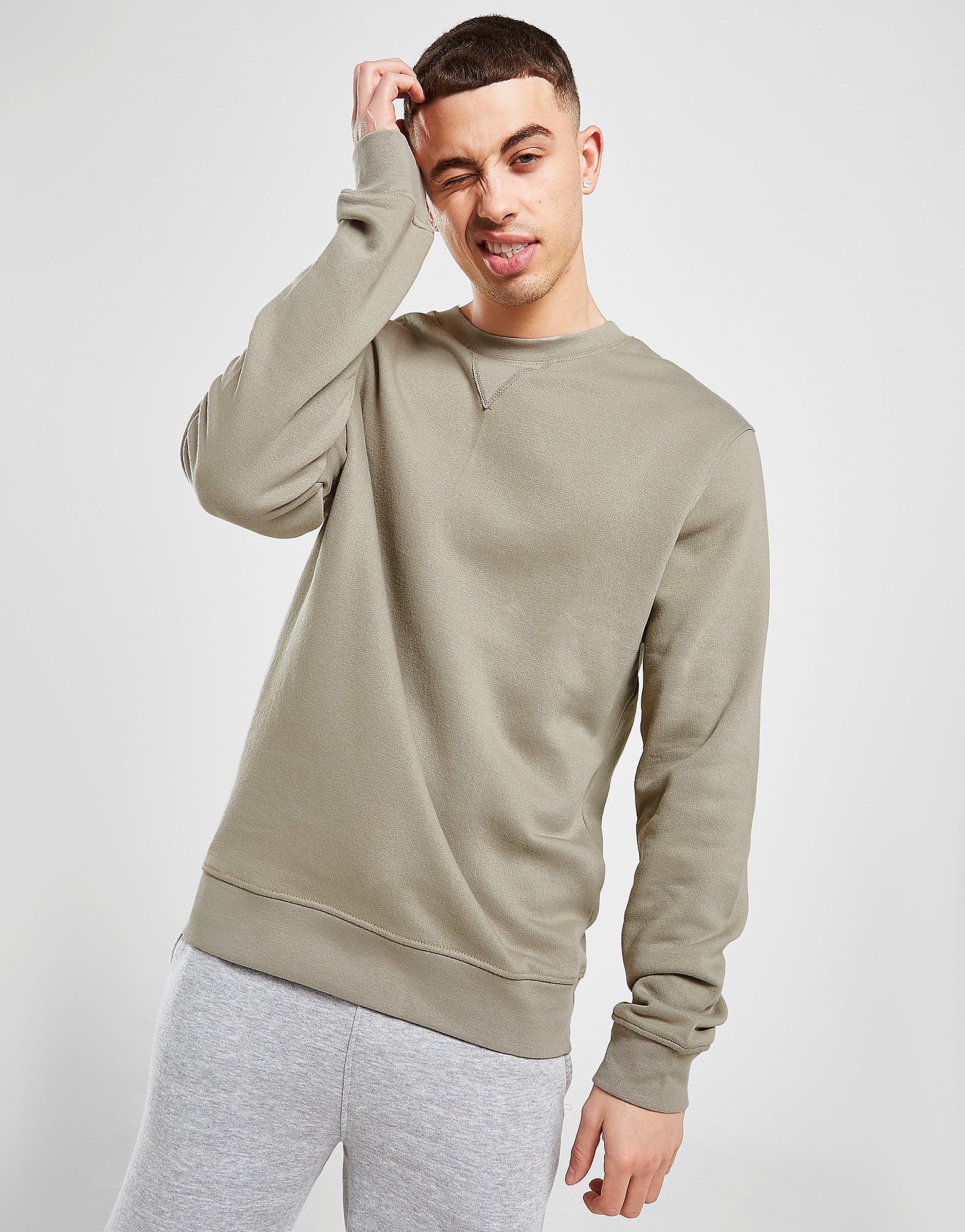 

Sustainable Essentials Cranwood Crew Sweatshirt - Grey - Mens, Grey