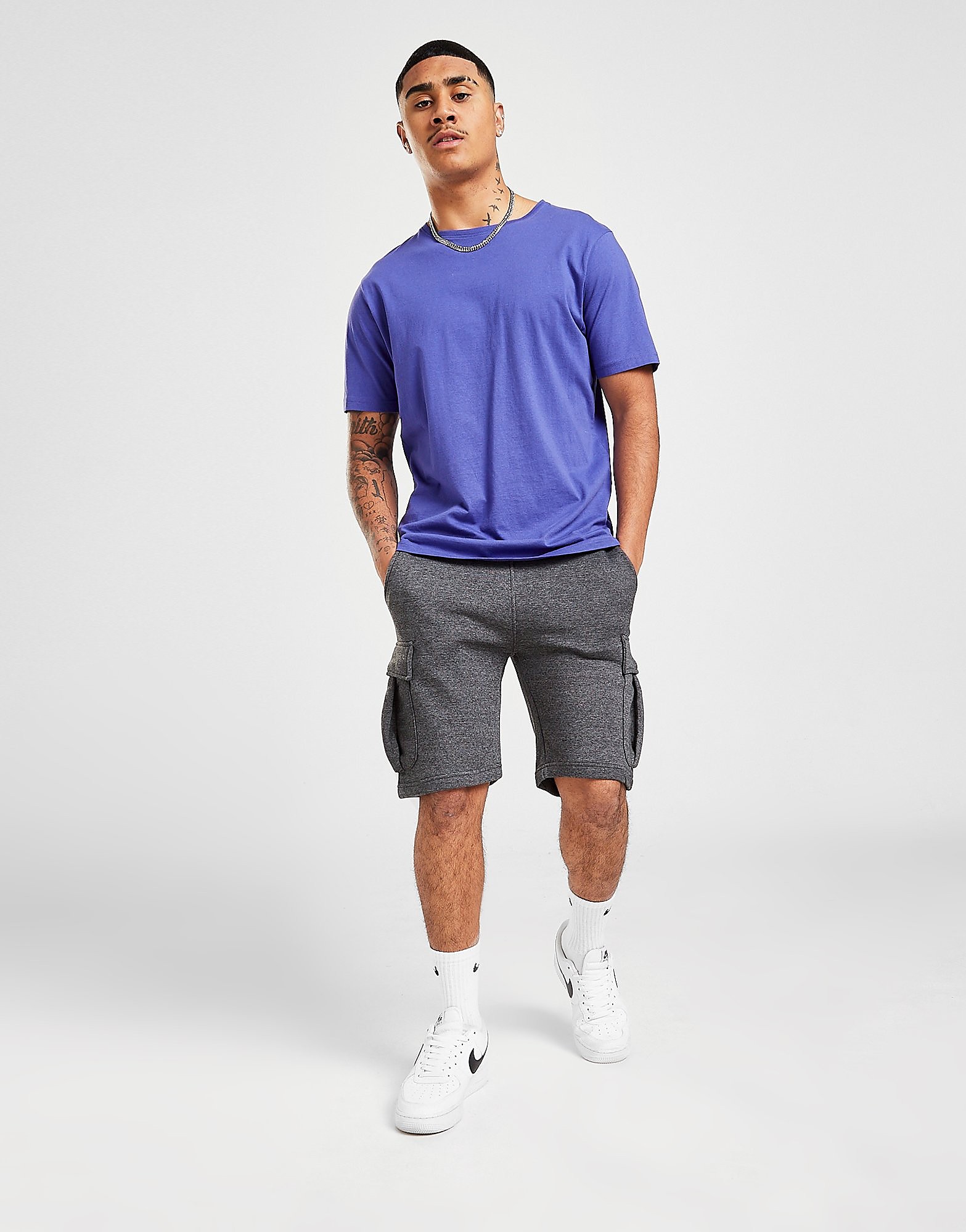 

Sustainable Essentials Handley Cargo Shorts - Grey - Mens, Grey