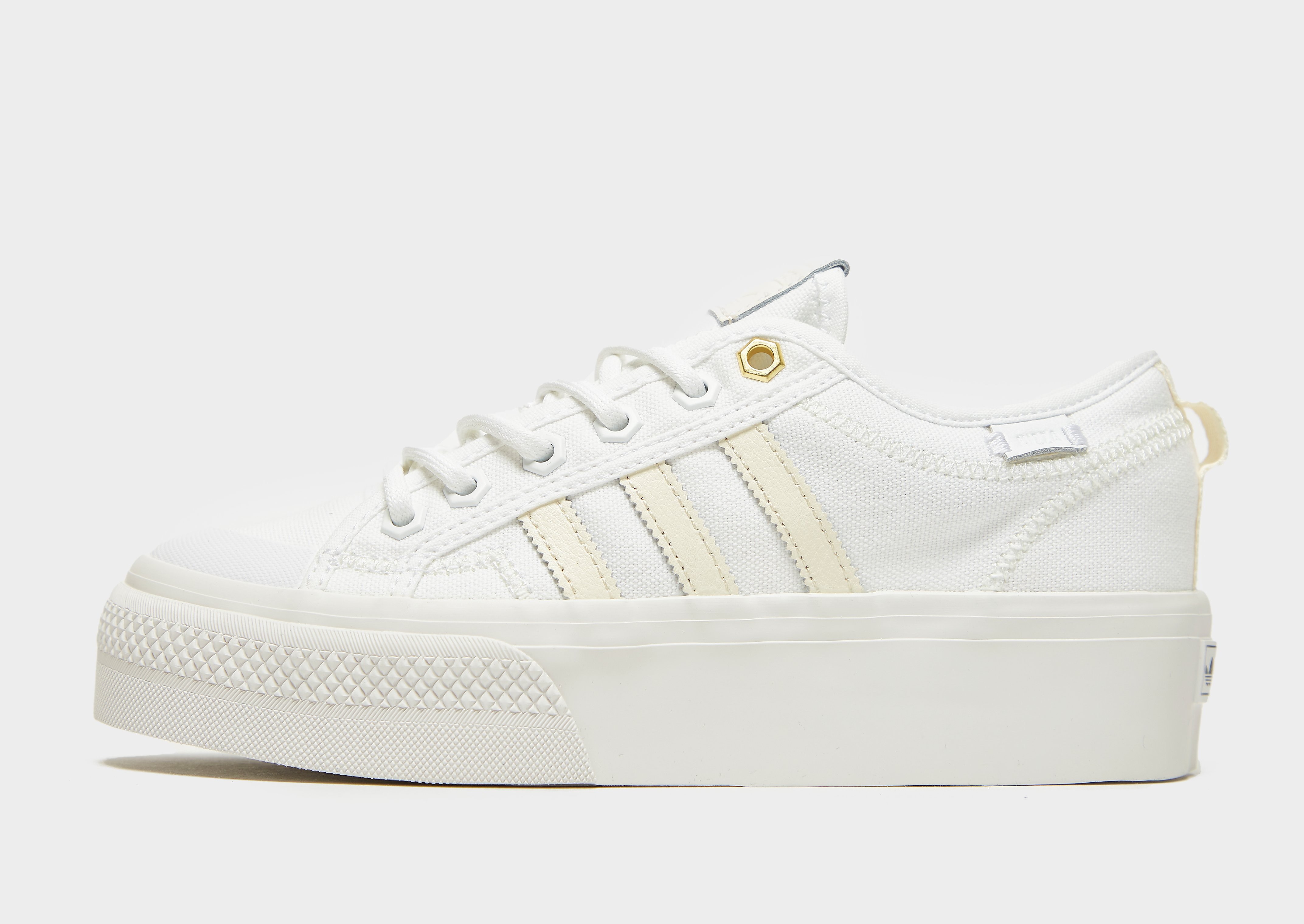 

adidas Originals Nizza Low Platform Women's - Cloud White / Cream White / Crystal White, Cloud White / Cream White / Crystal White