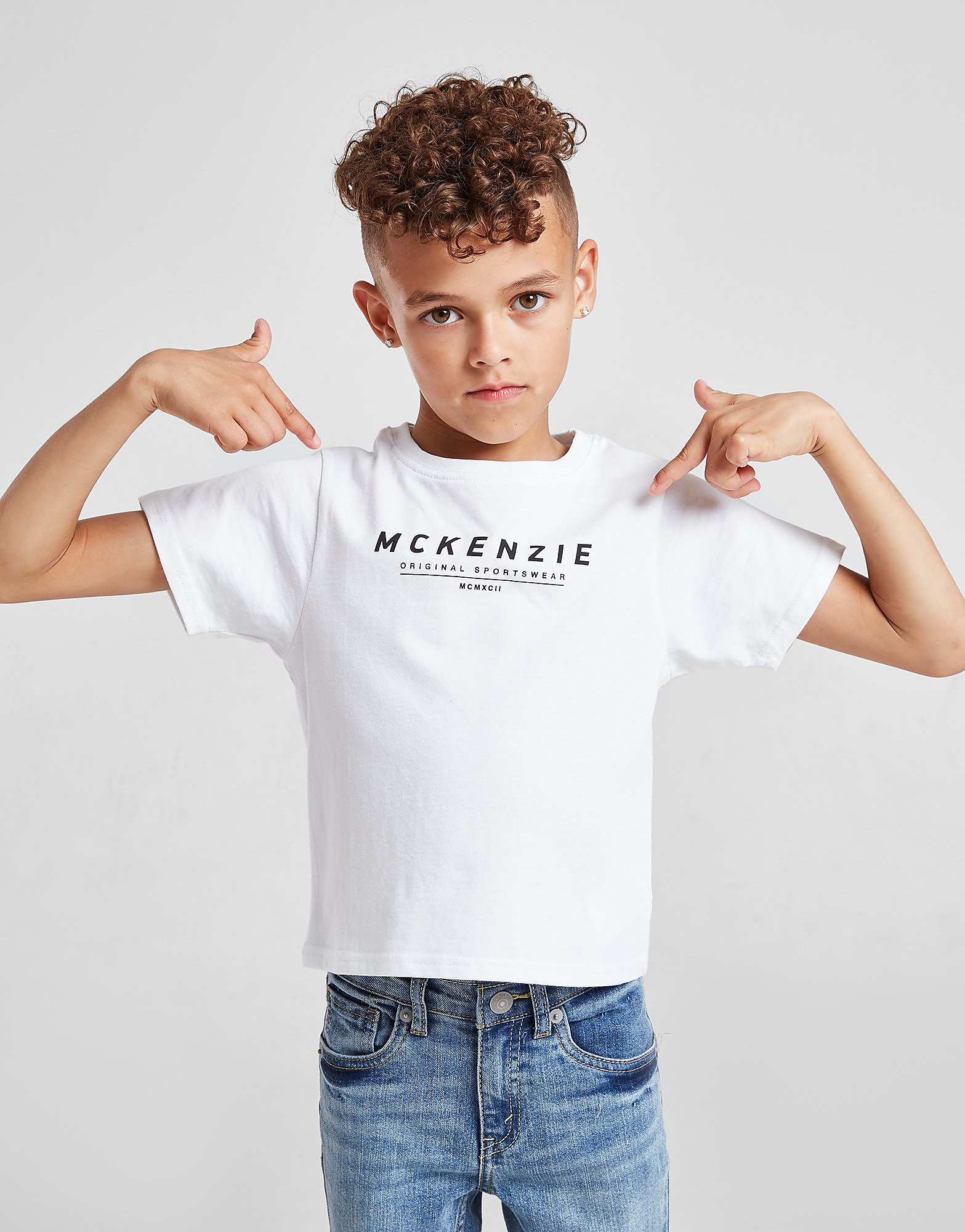

McKenzie Mini Essential Large Logo T-Shirt Children - Only at JD - White - Kids, White