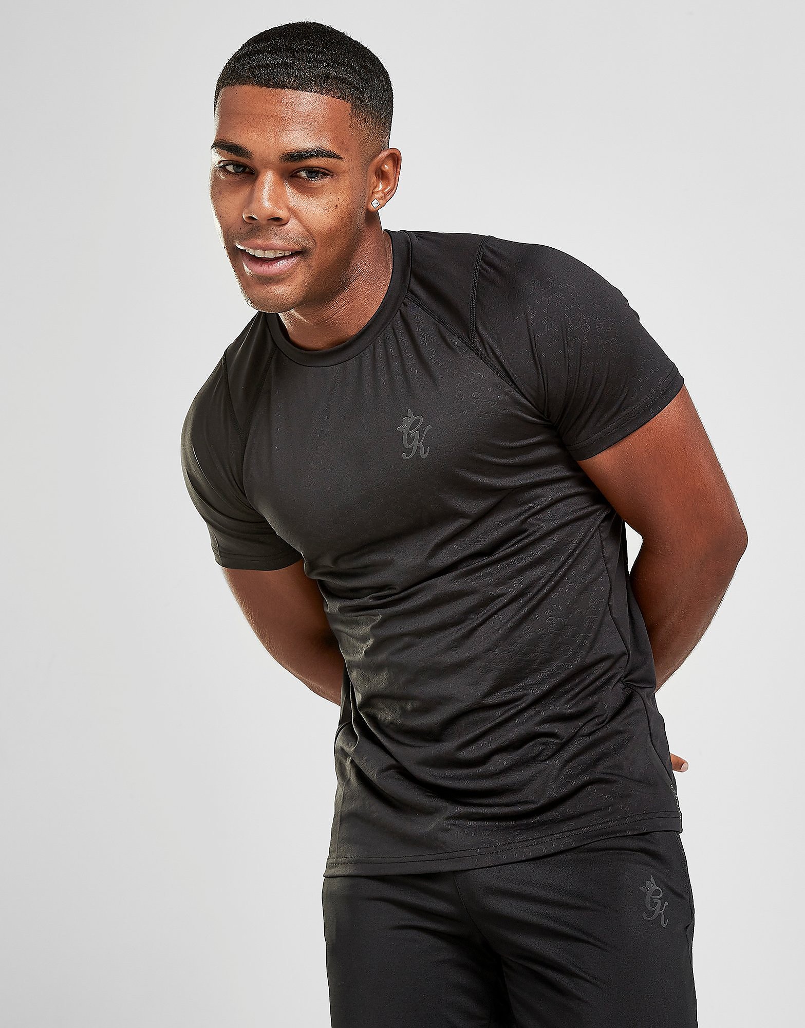 

Gym King Hex All Over Print T-Shirt - Black - Mens, Black