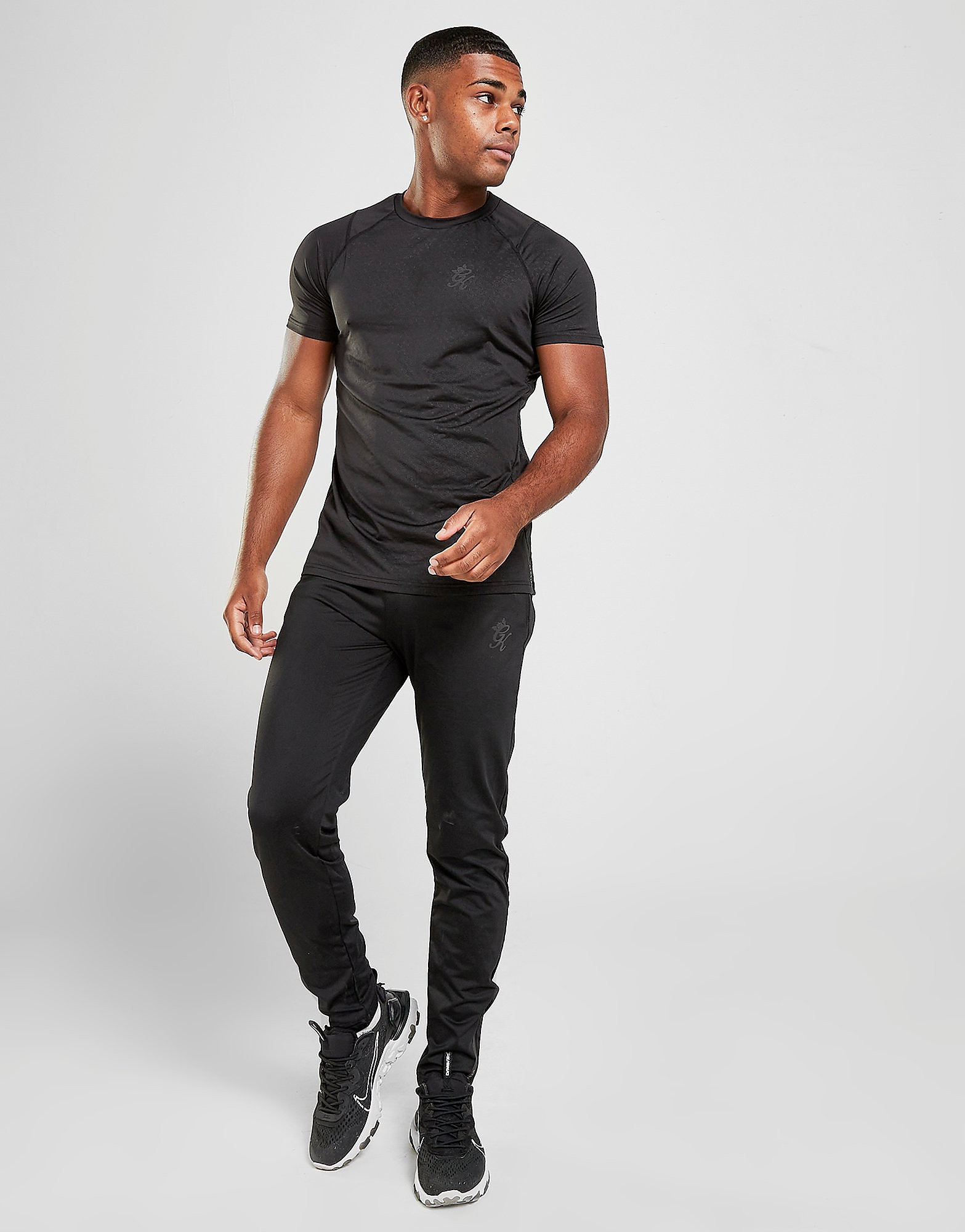 

Gym King Hex All Over Print Track Pants - Black - Mens, Black