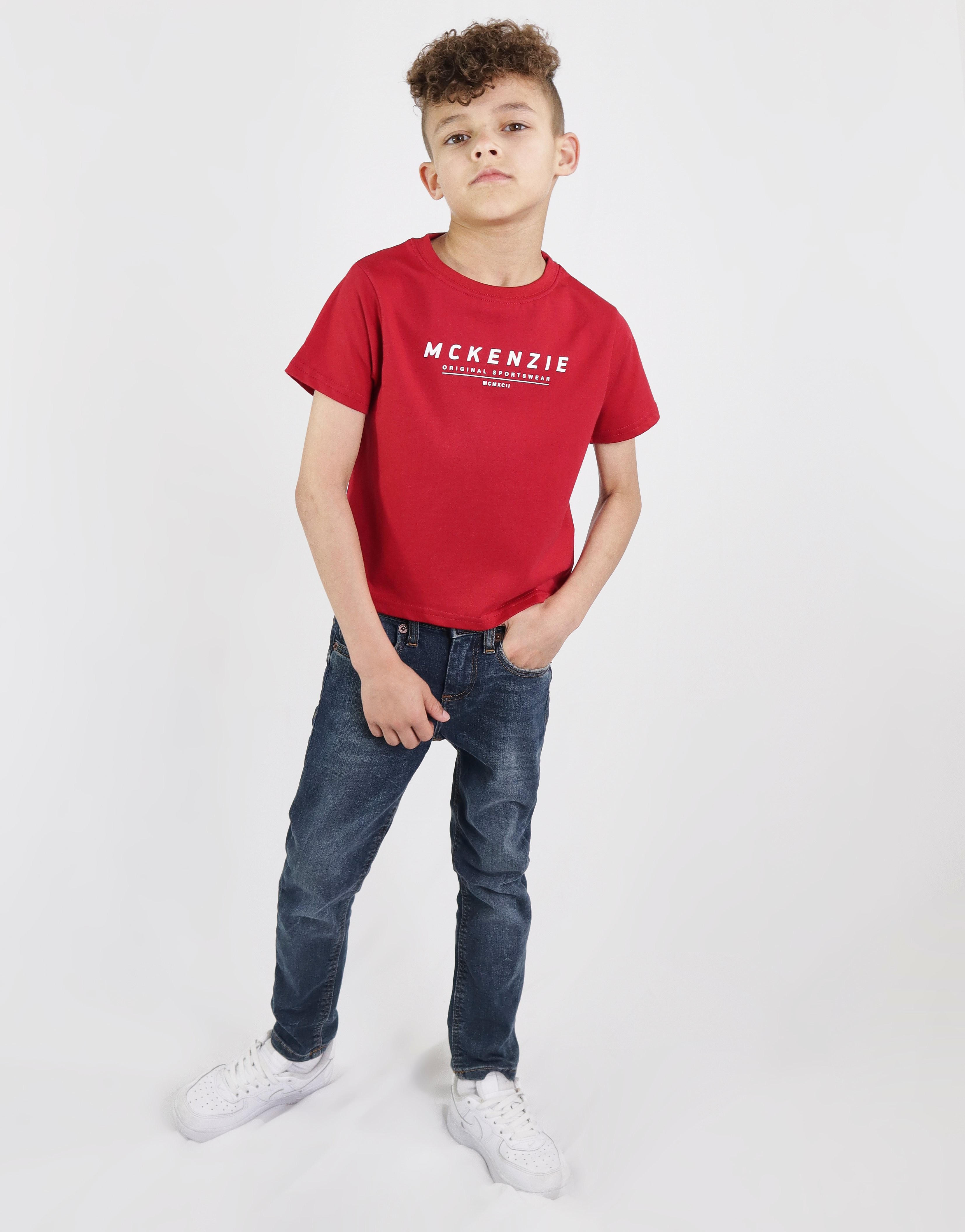 

McKenzie Mini Essential Large Logo T-Shirt Children - Only at JD - Red - Kids, Red