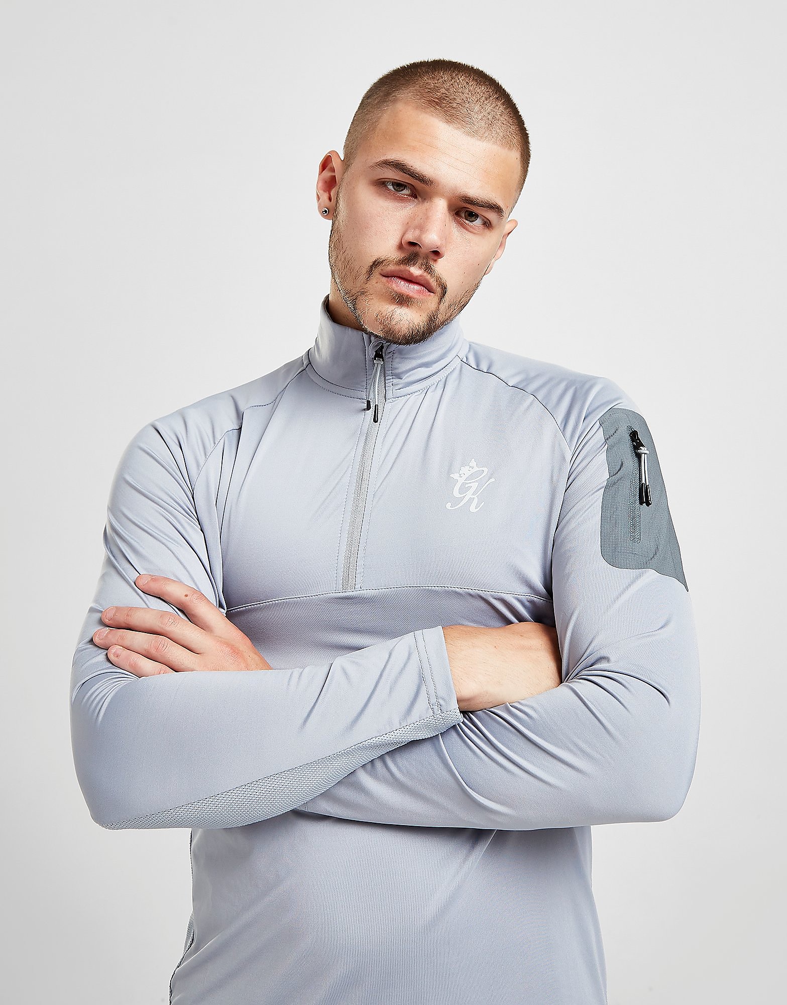 

Gym King Flex 1/4 Zip Top - Grey - Mens, Grey