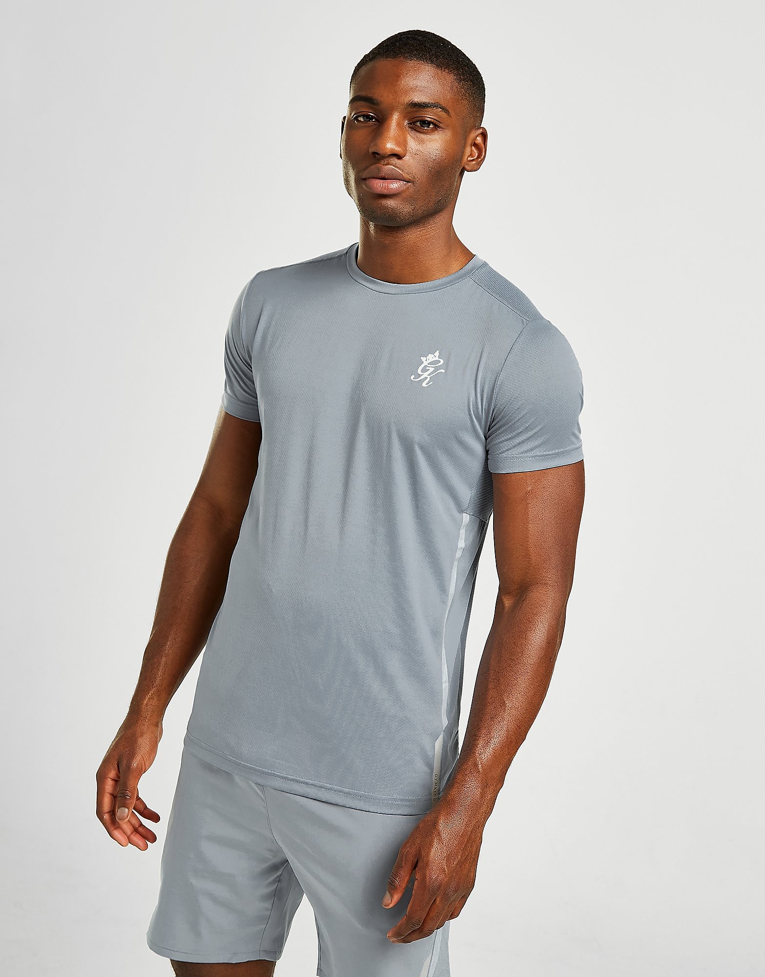 Gym King Flex T-Shirt - Grey - Mens, Grey