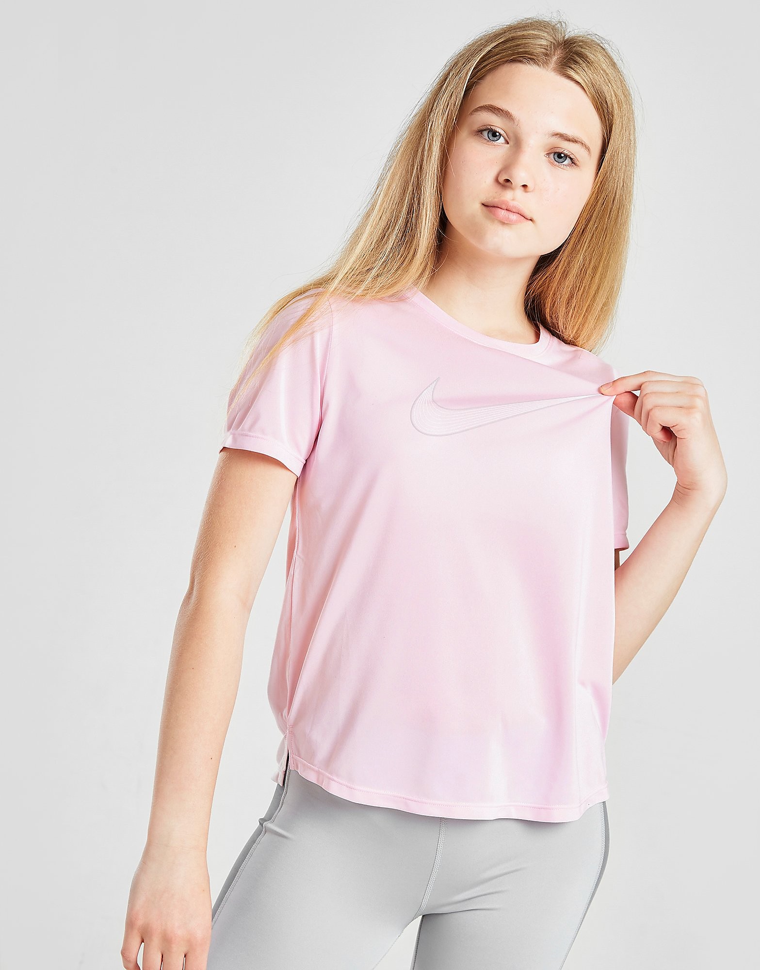 

Nike Girls' Fitness One T-Shirt Junior - Pink - Kids, Pink